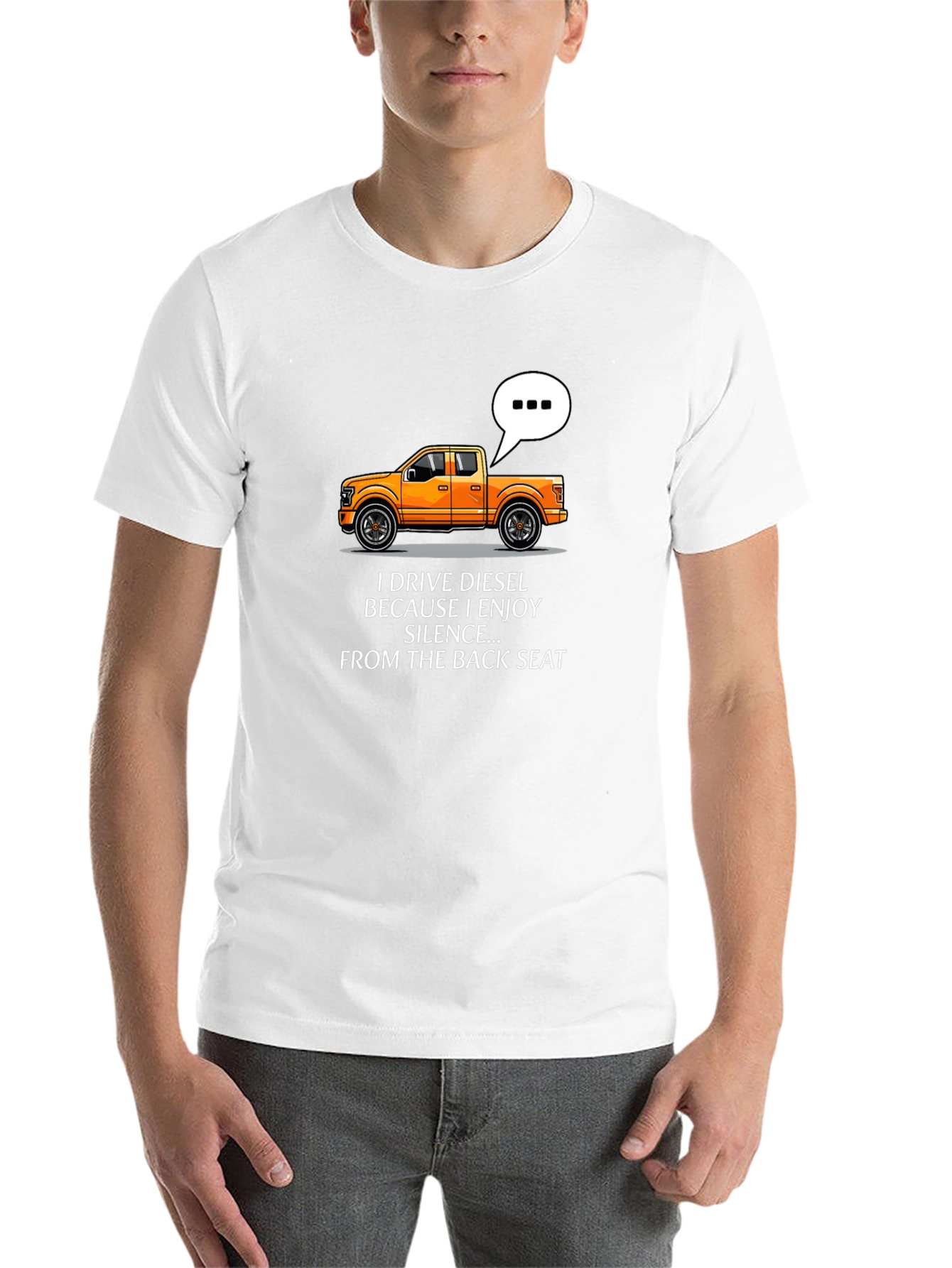Black Diesel Truck Humor T-Shirt - Enjoy The Silence view 14