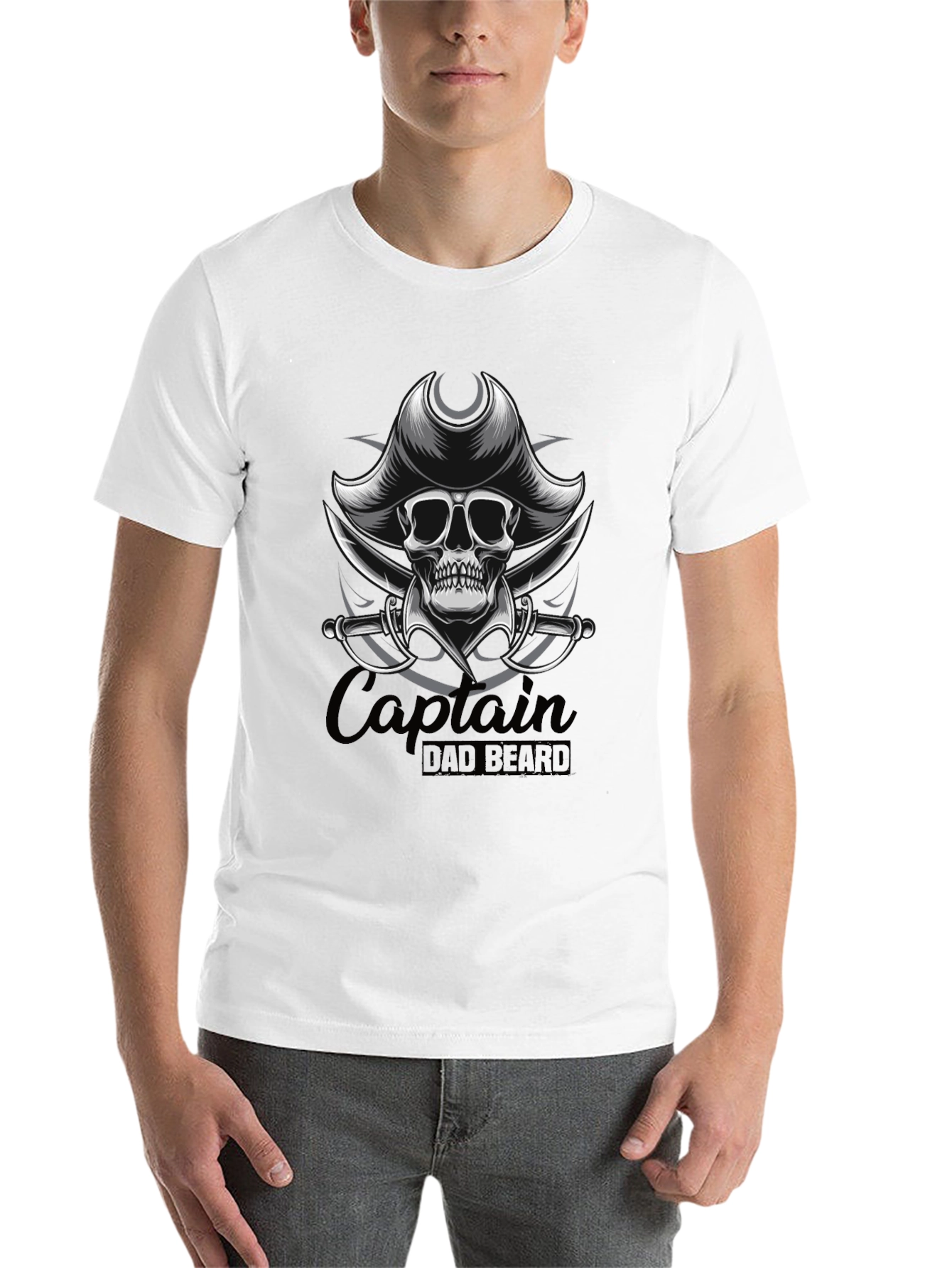Captain Dad Beard Graphic T-Shirt - 14