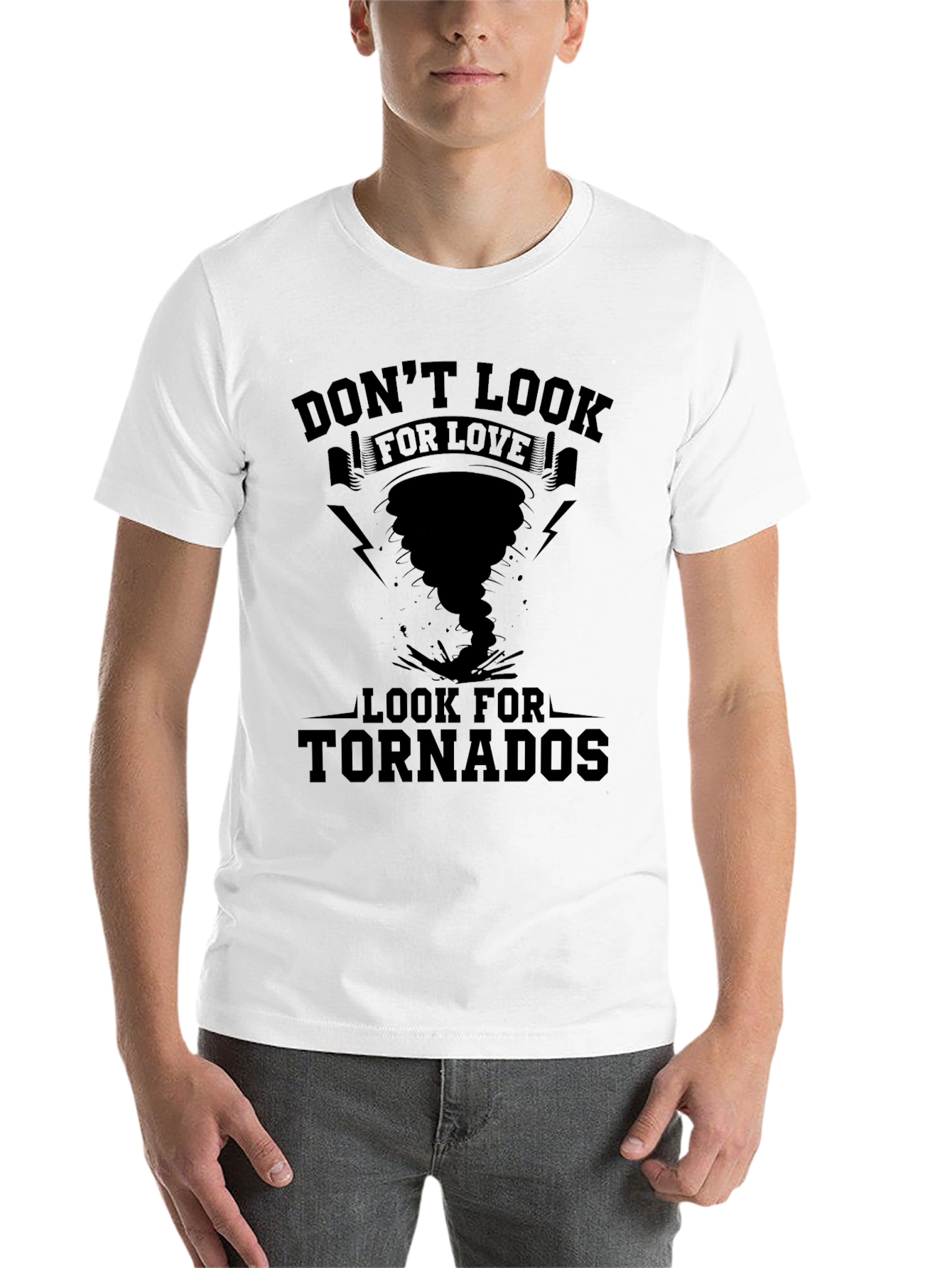Black Don't Look for Love Tornado T-Shirt view 14