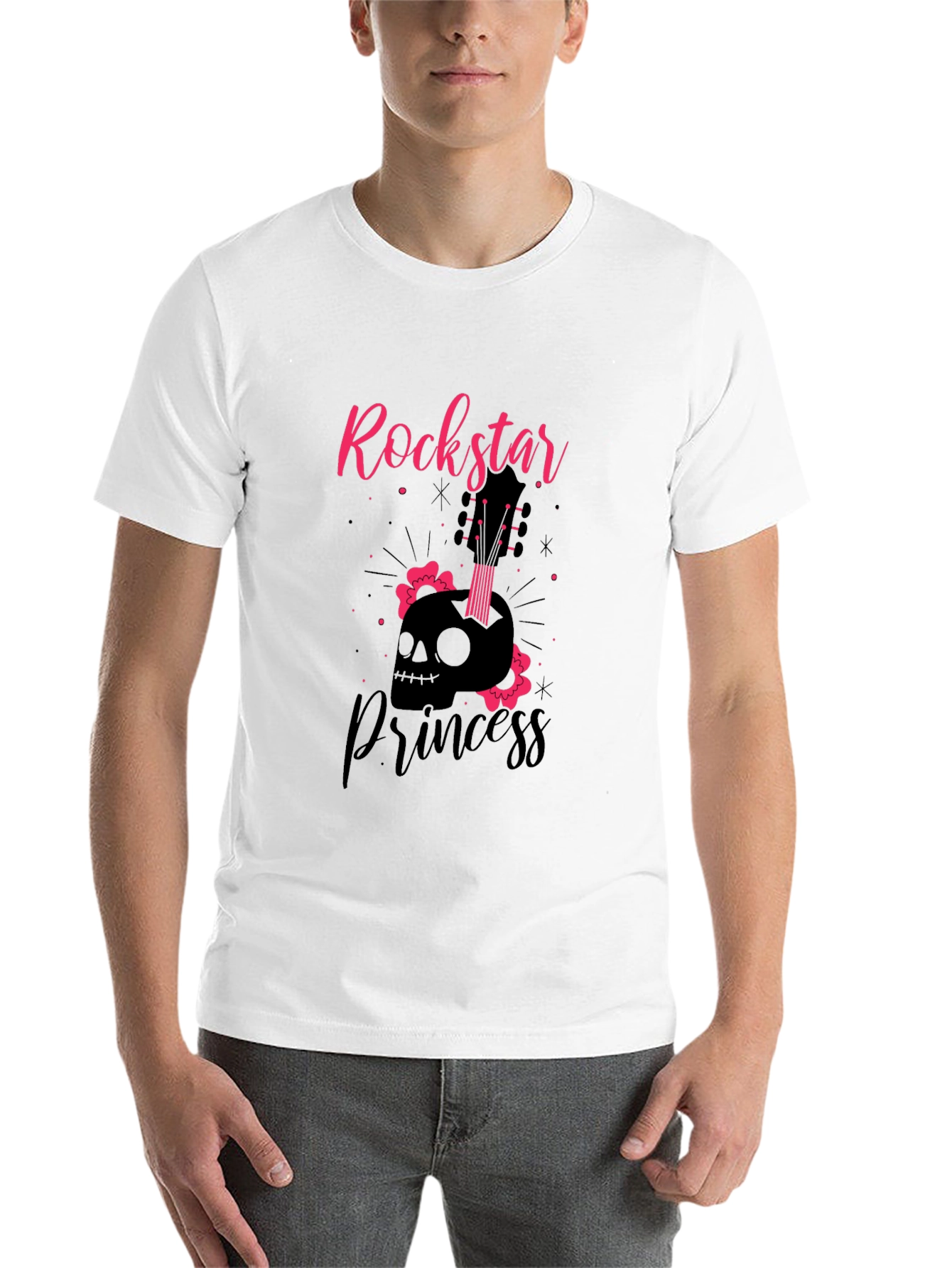 Black Rockstar Princess Black T-Shirt view 14