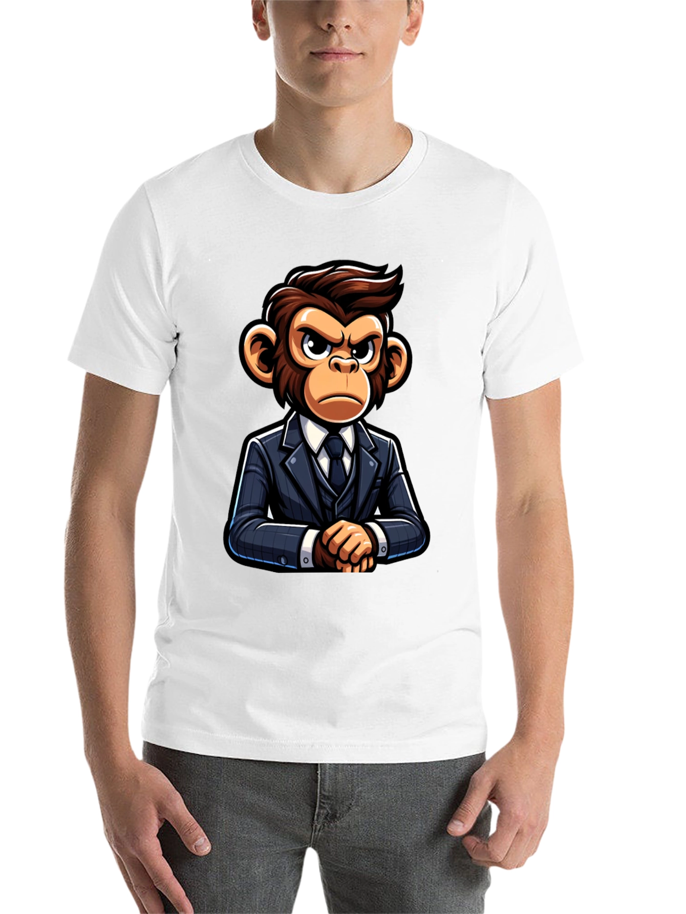 Black Monkey Business T-Shirt - Serious Ape Style view 14