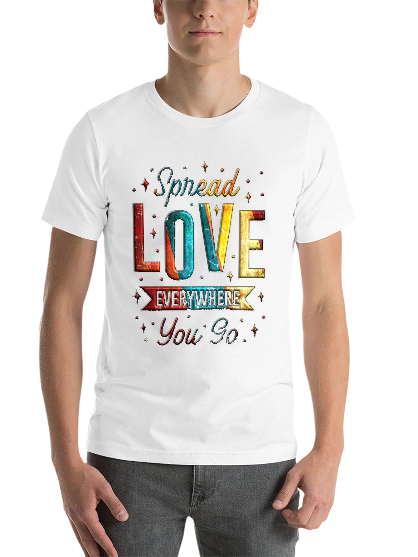 Black Spread Love Everywhere Graphic Tee view 14