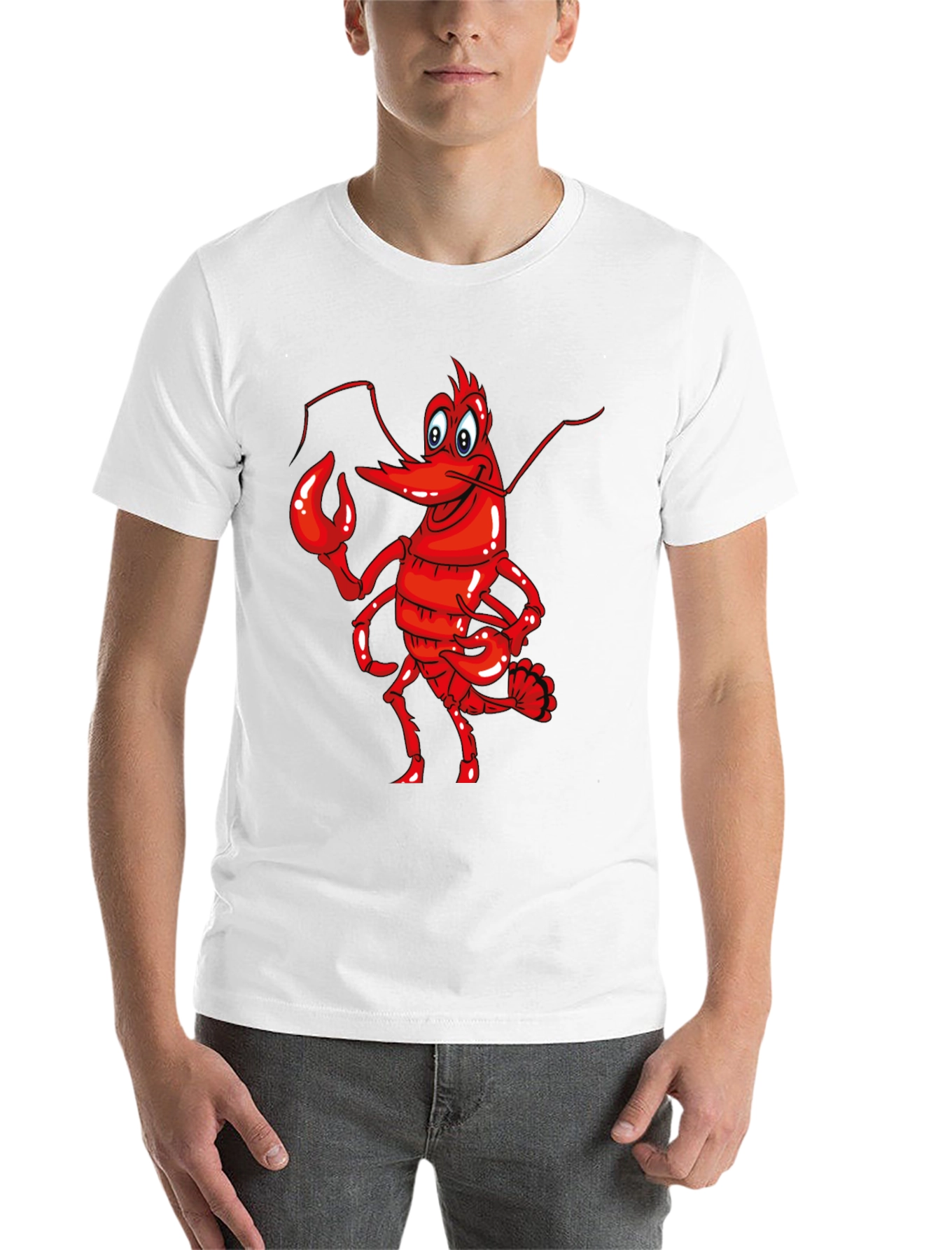 Black Funny Lobster Graphic Tee - Soft Cotton Blend Shirt view 14