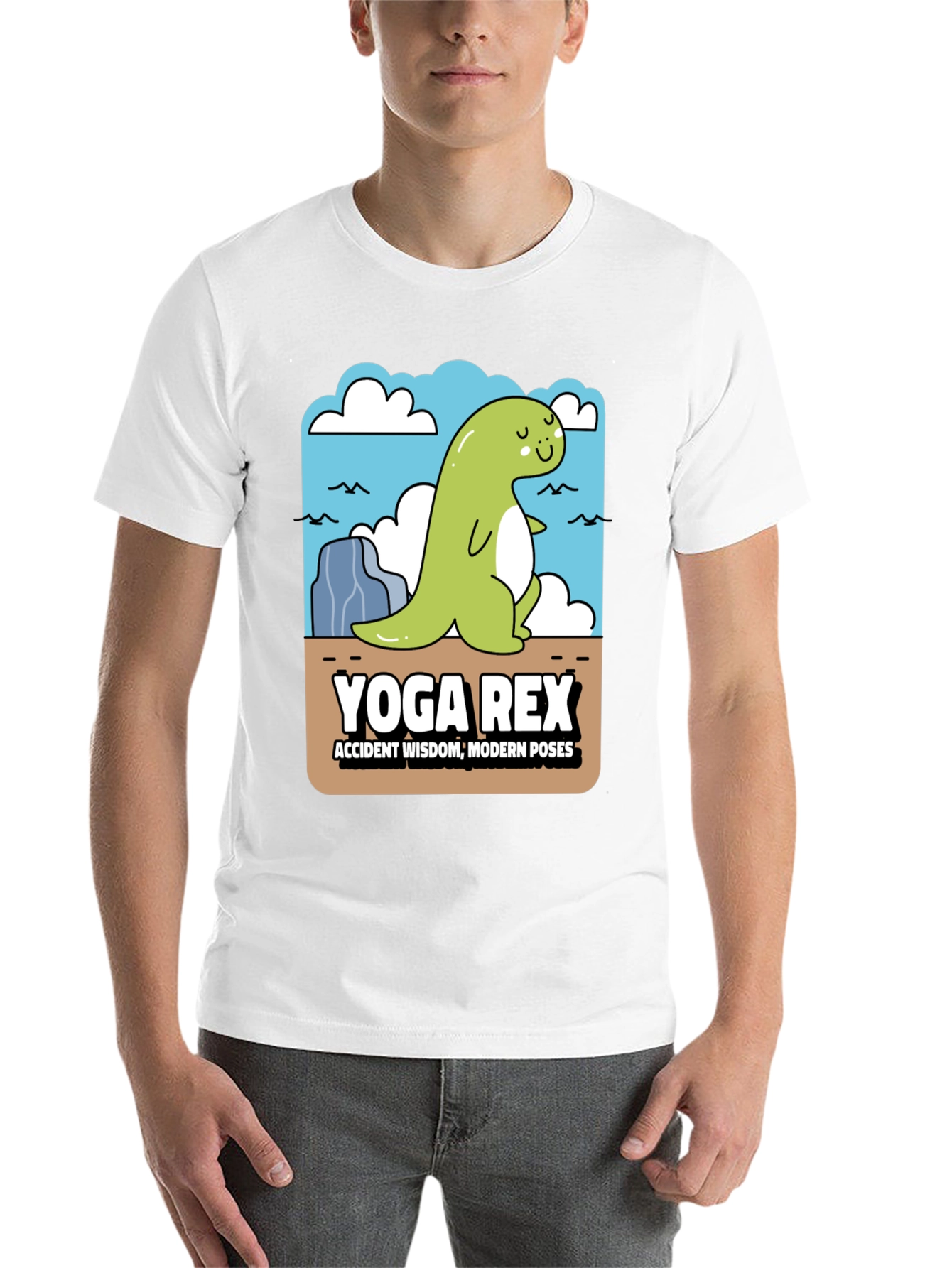 Black Yoga Rex Graphic T-Shirt view 14