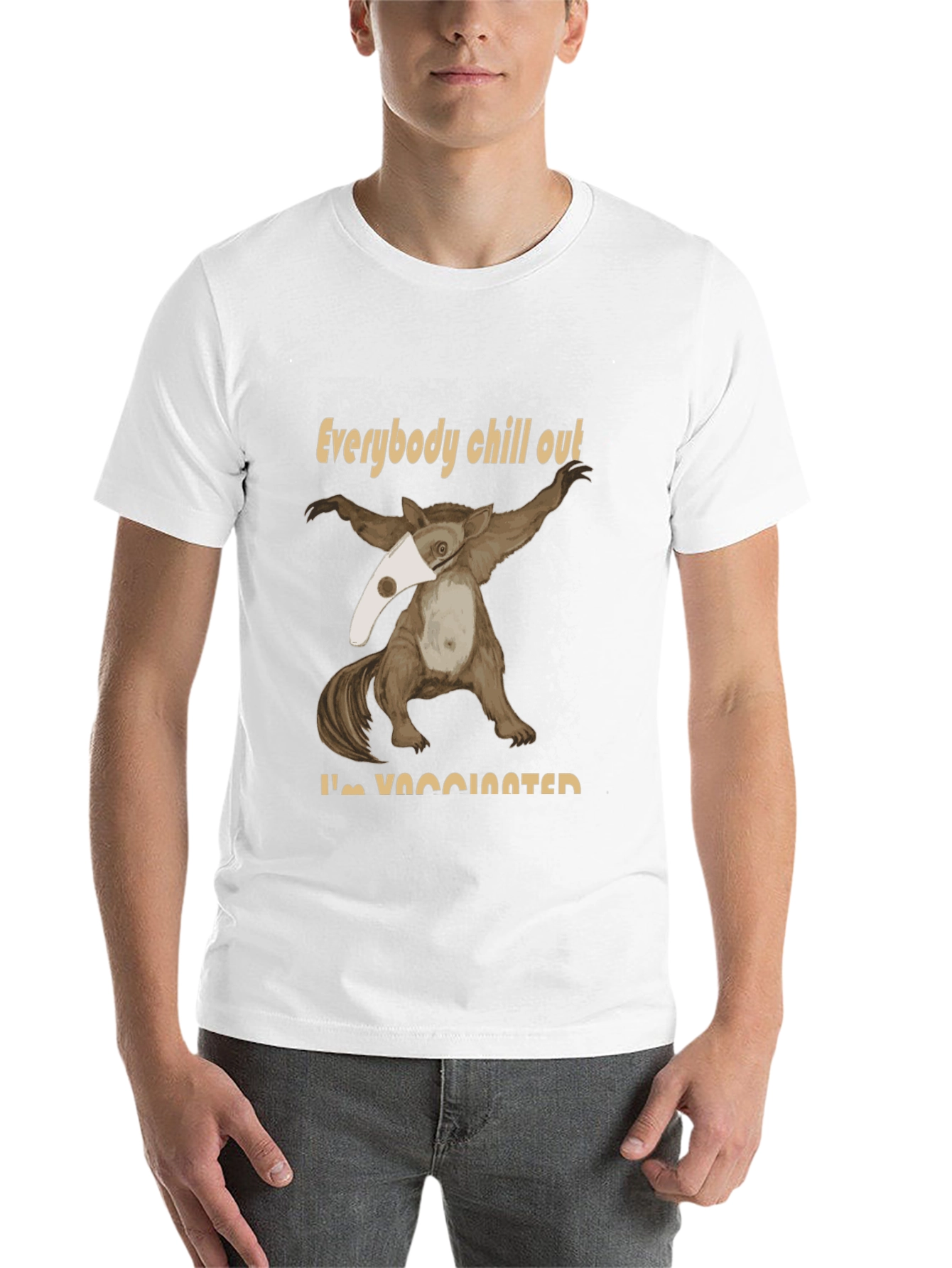 Black Funny Vaccinated Opossum T-Shirt view 14