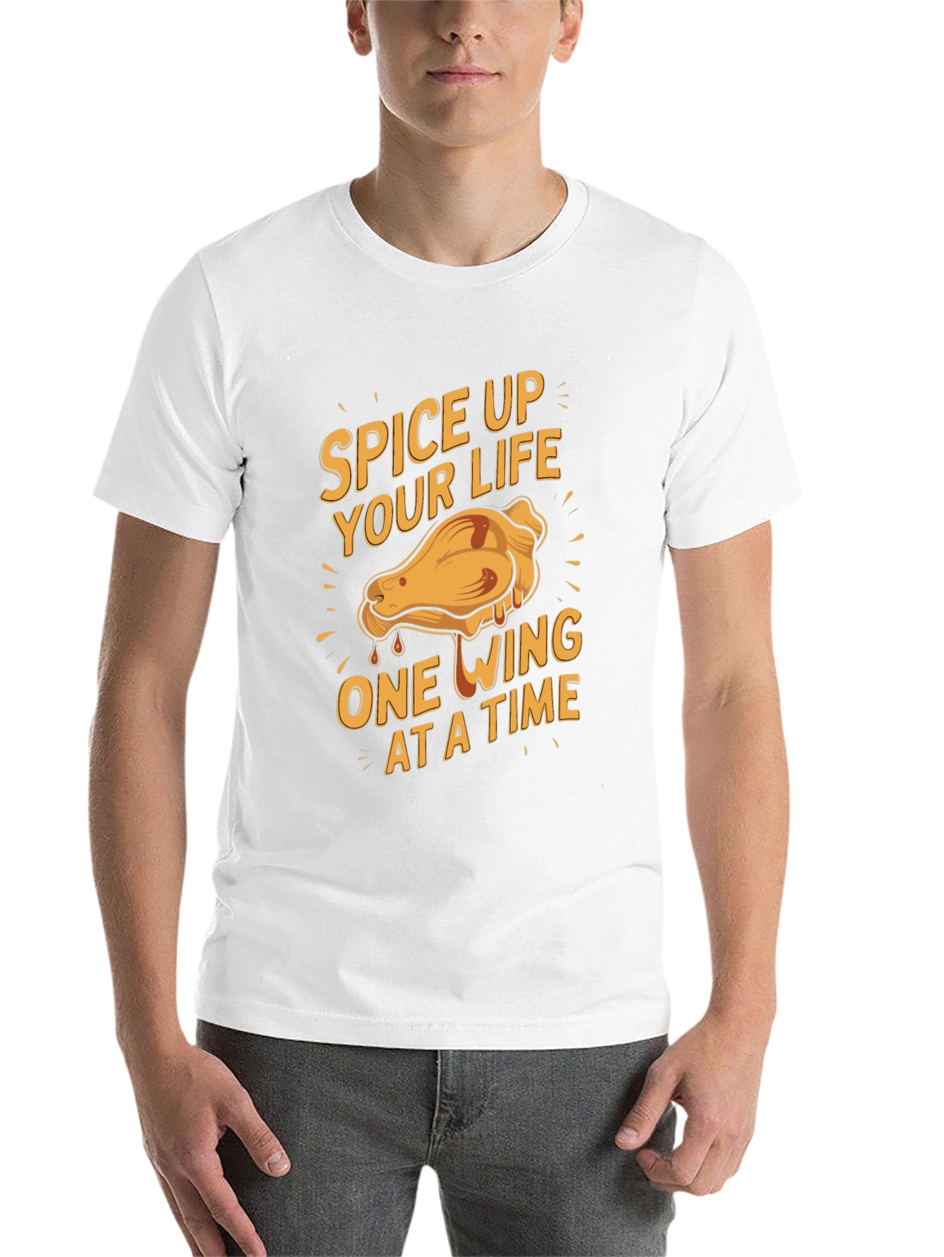 Black Spice Up Your Life Chicken Wing Graphic Tee view 14