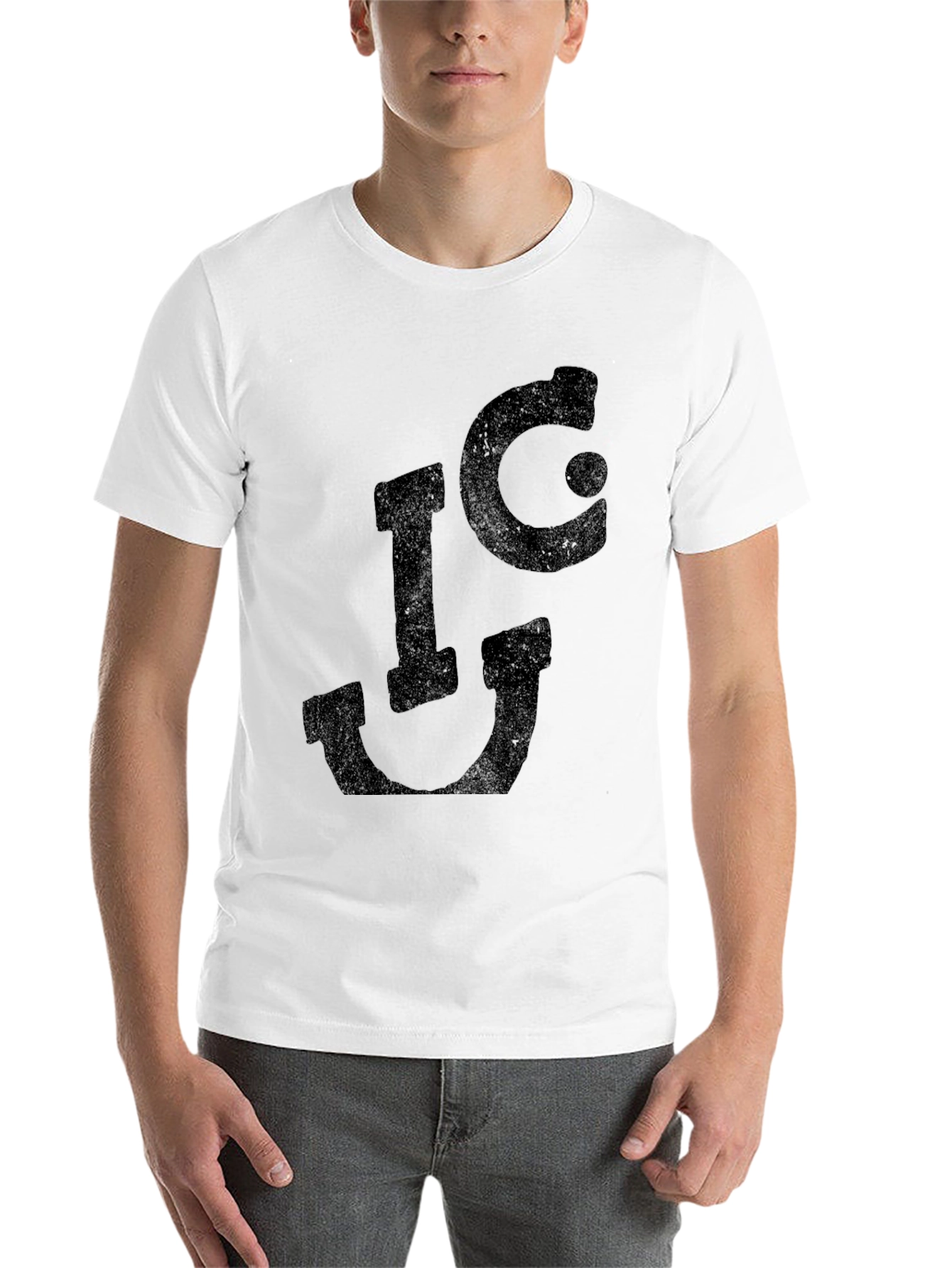 Black Distressed I❤U Graphic Tee - Black view 14