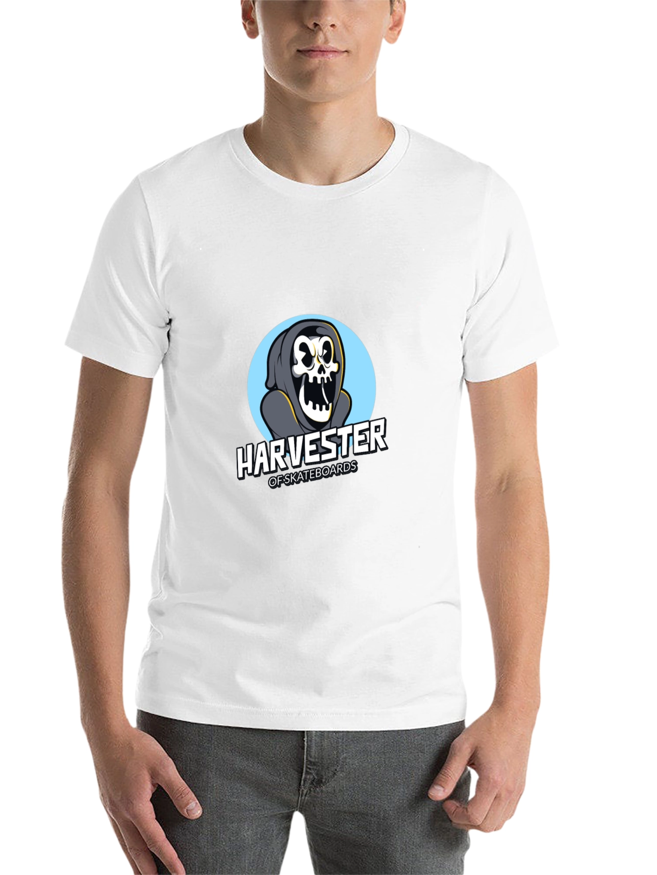 Black Harvester of Skateboards Graphic Tee view 14