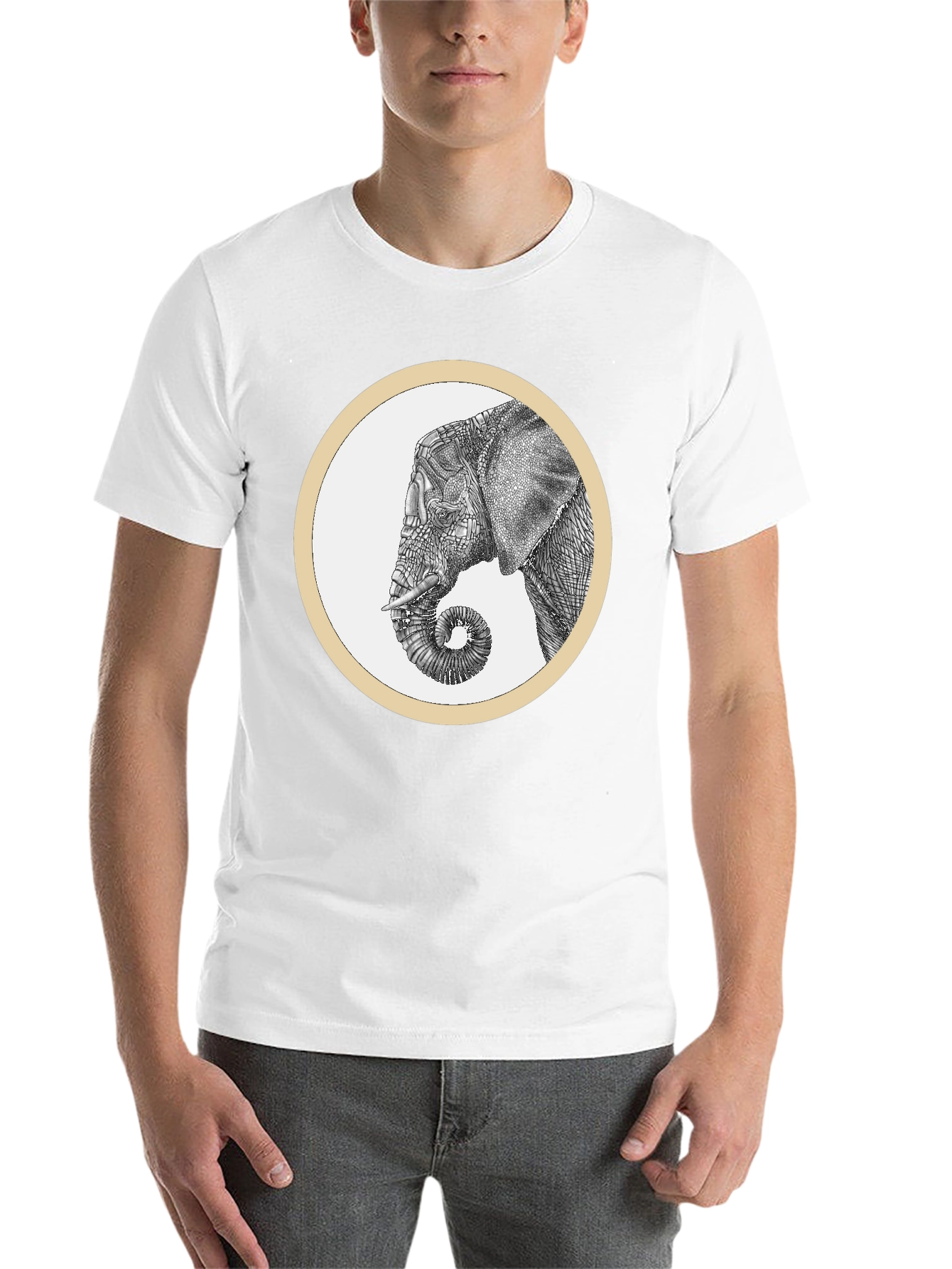 Elephant Graphic Tee - Stylish Black Cotton T-Shirt - 14