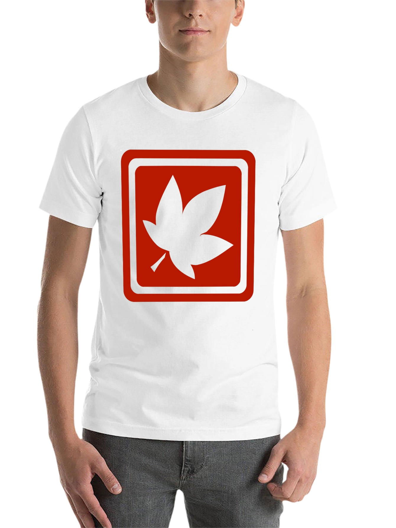 Maple Leaf Graphic T-Shirt - Black - 14
