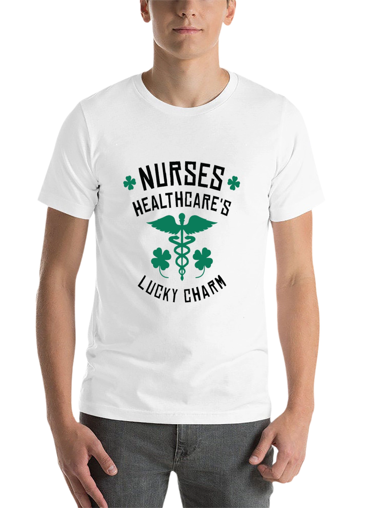 Black Nurses Healthcare's Lucky Charm T-Shirt - St Patrick's Day Tee view 14