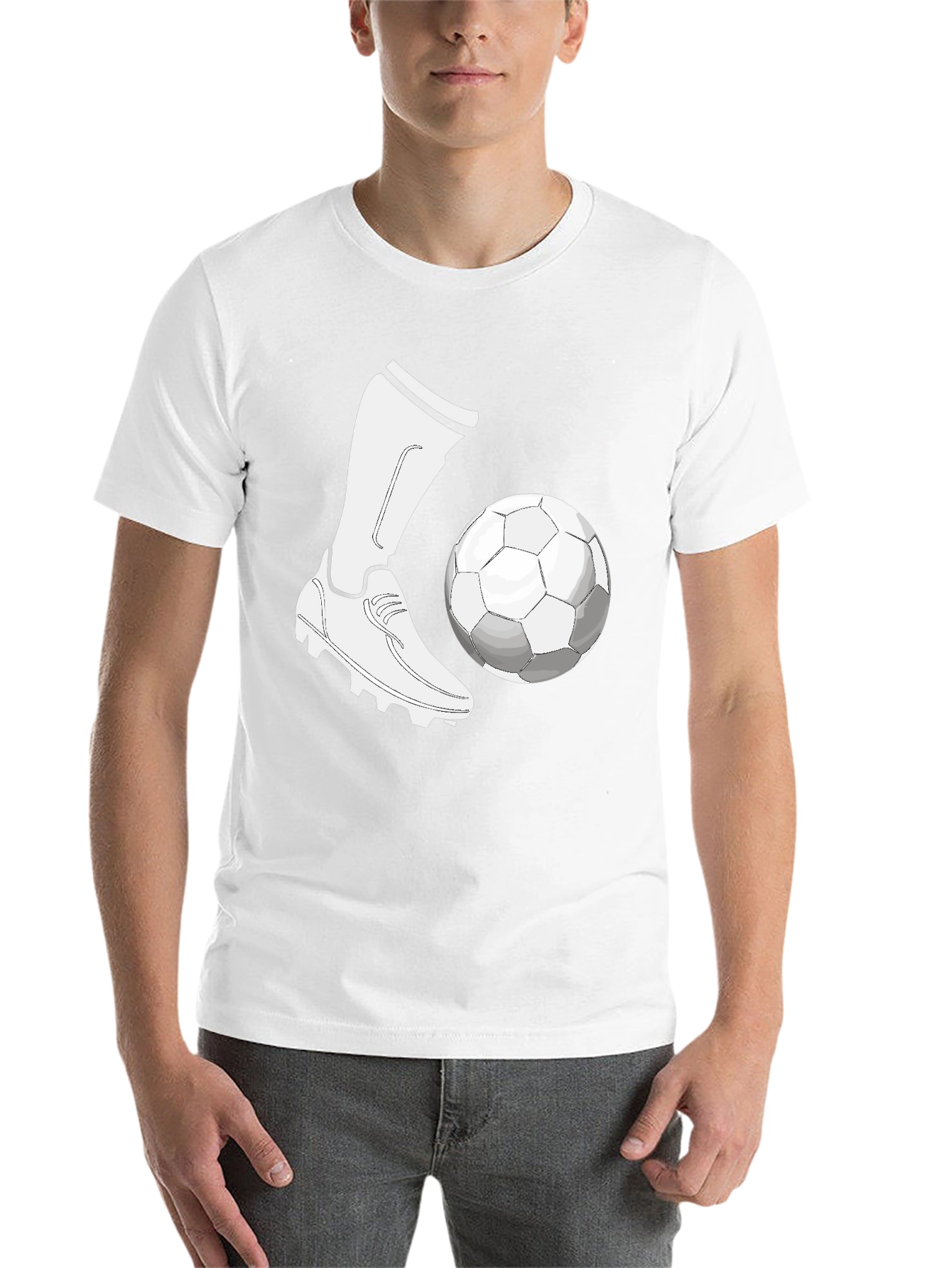 Black Soccer Kick T-Shirt: Sporty Style view 14