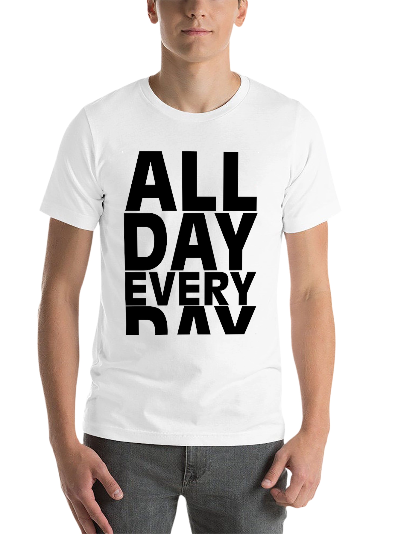 Black All Day Every Day Black Graphic Tee view 14