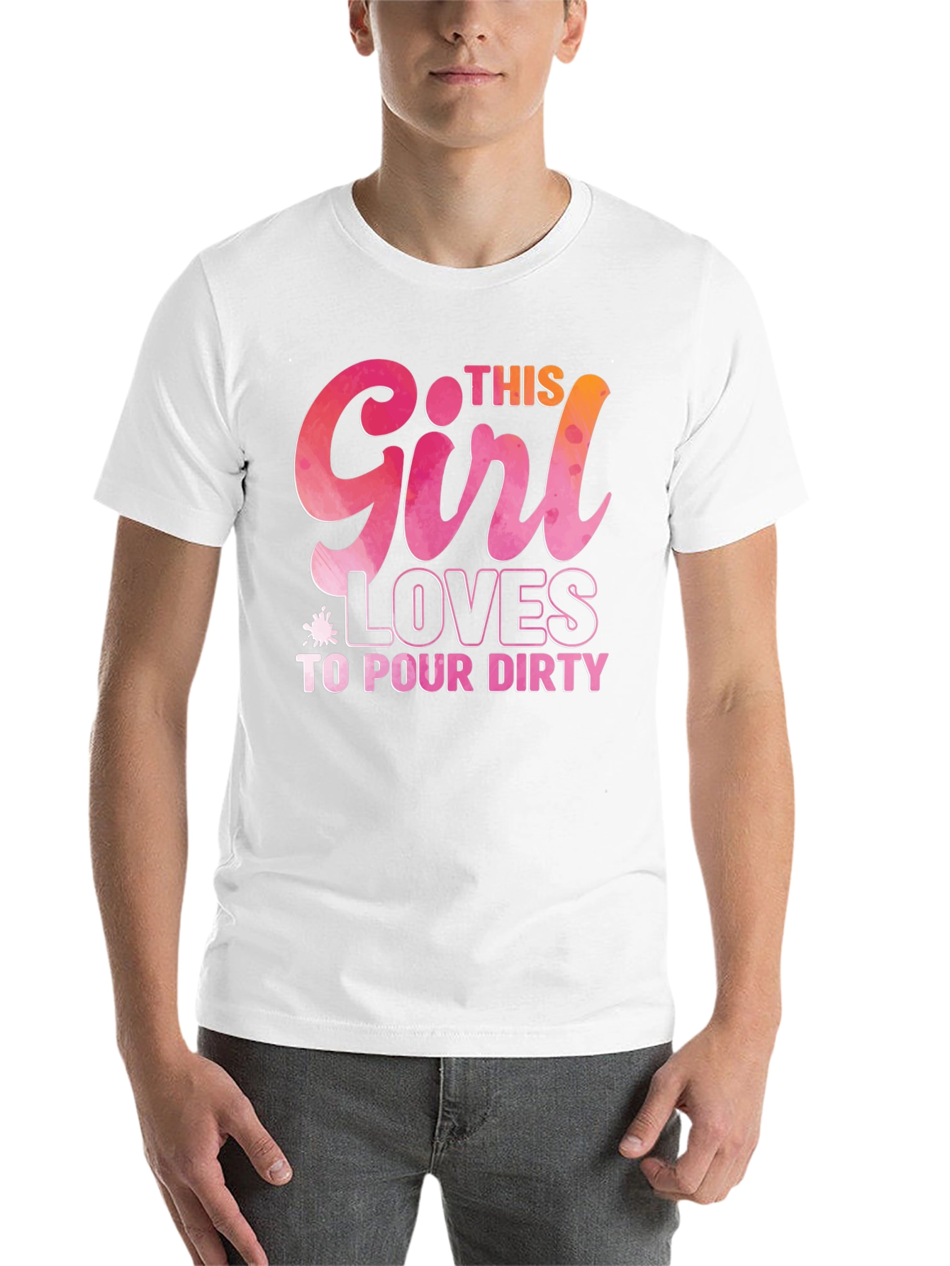 Black This Girl Loves to Pour Dirty T-Shirt view 14