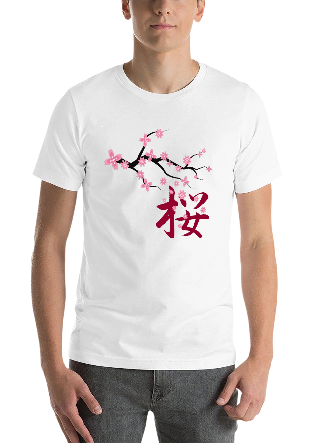 Black Cherry Blossom Graphic Tee - Black view 14