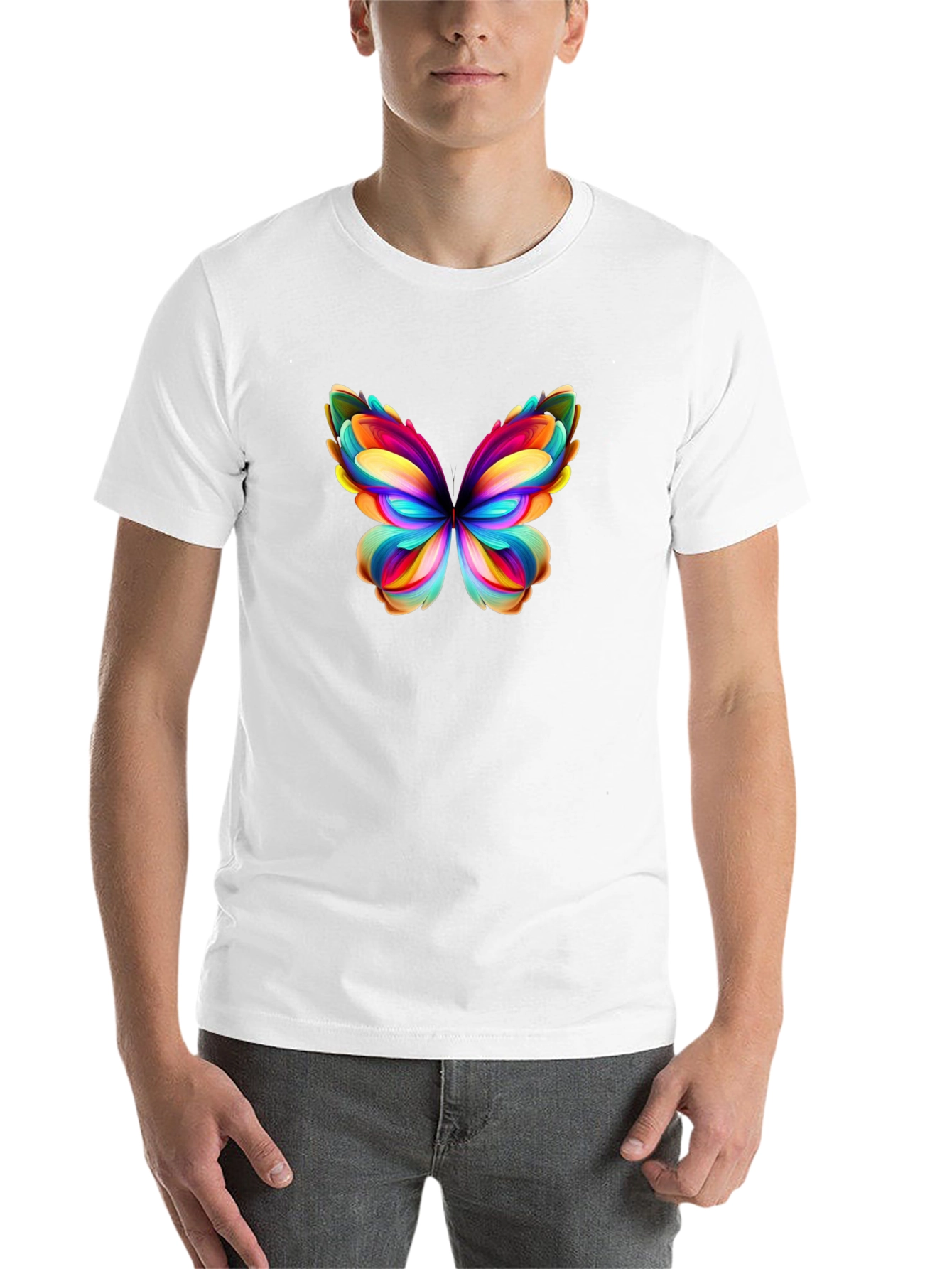 Black Butterfly Graphic Tee - Vibrant Colors view 14