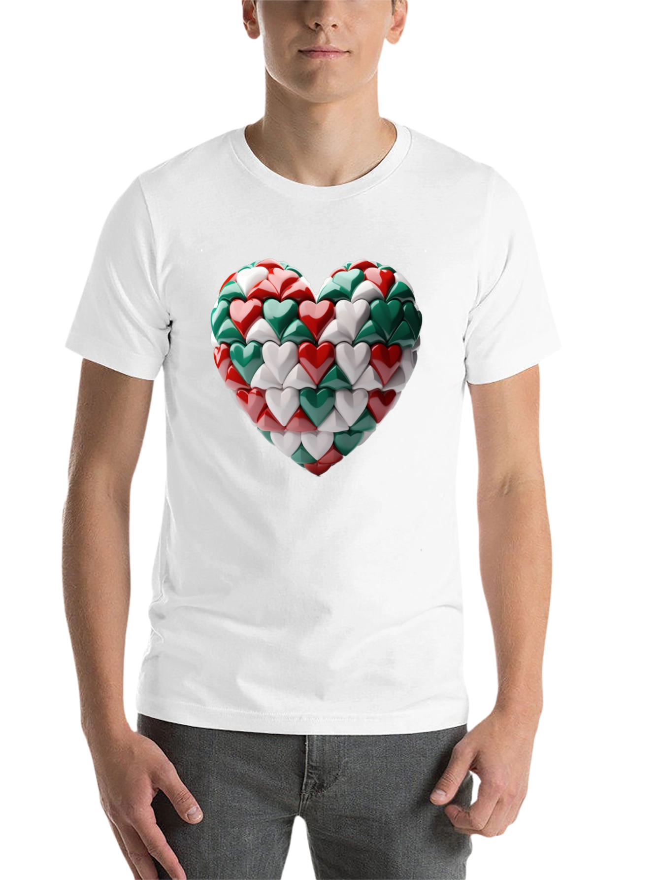Black Heart of Hearts Graphic Tee view 14