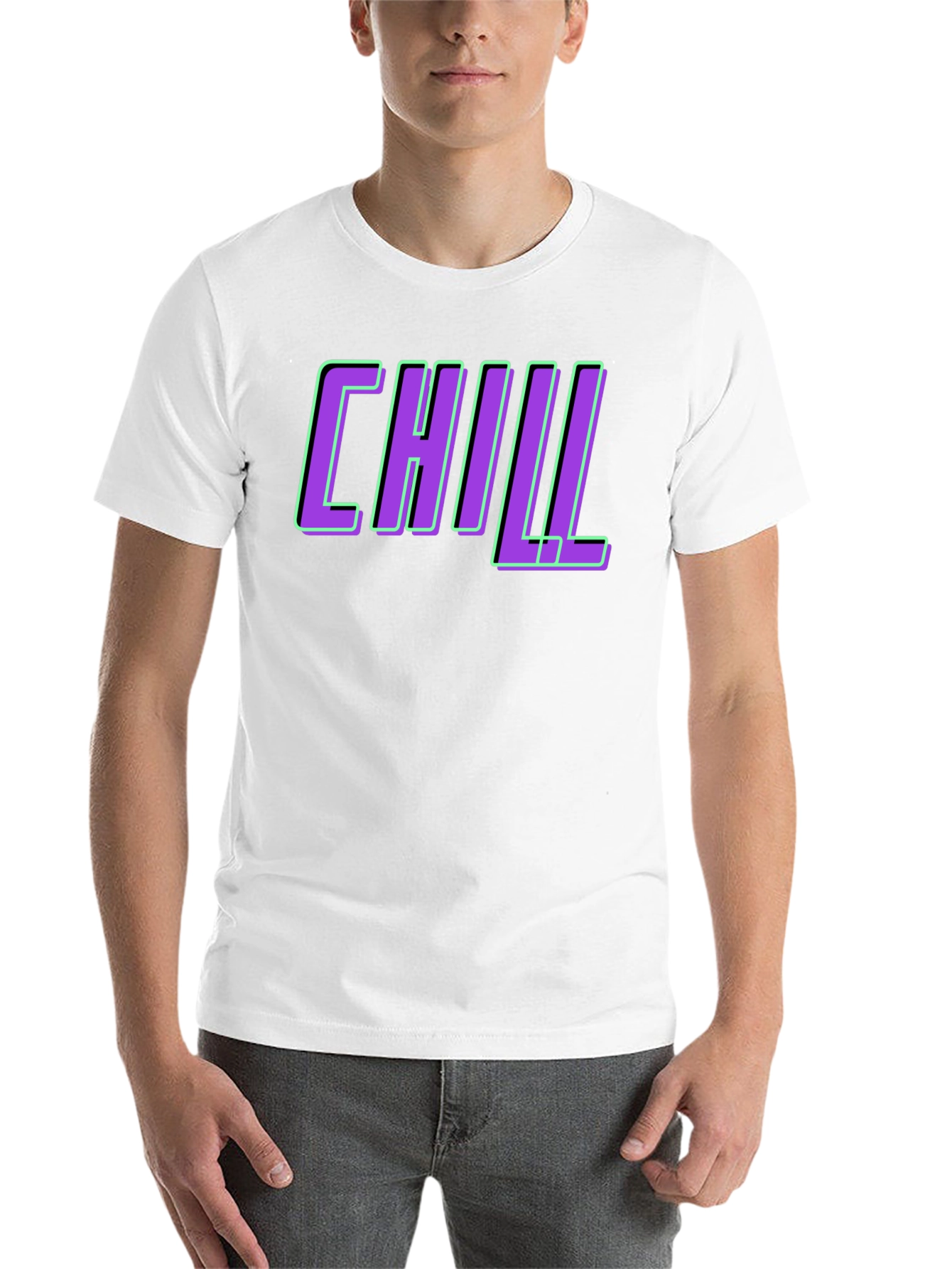 Black Chill Graphic Tee - Trendy Relaxed Fit view 14