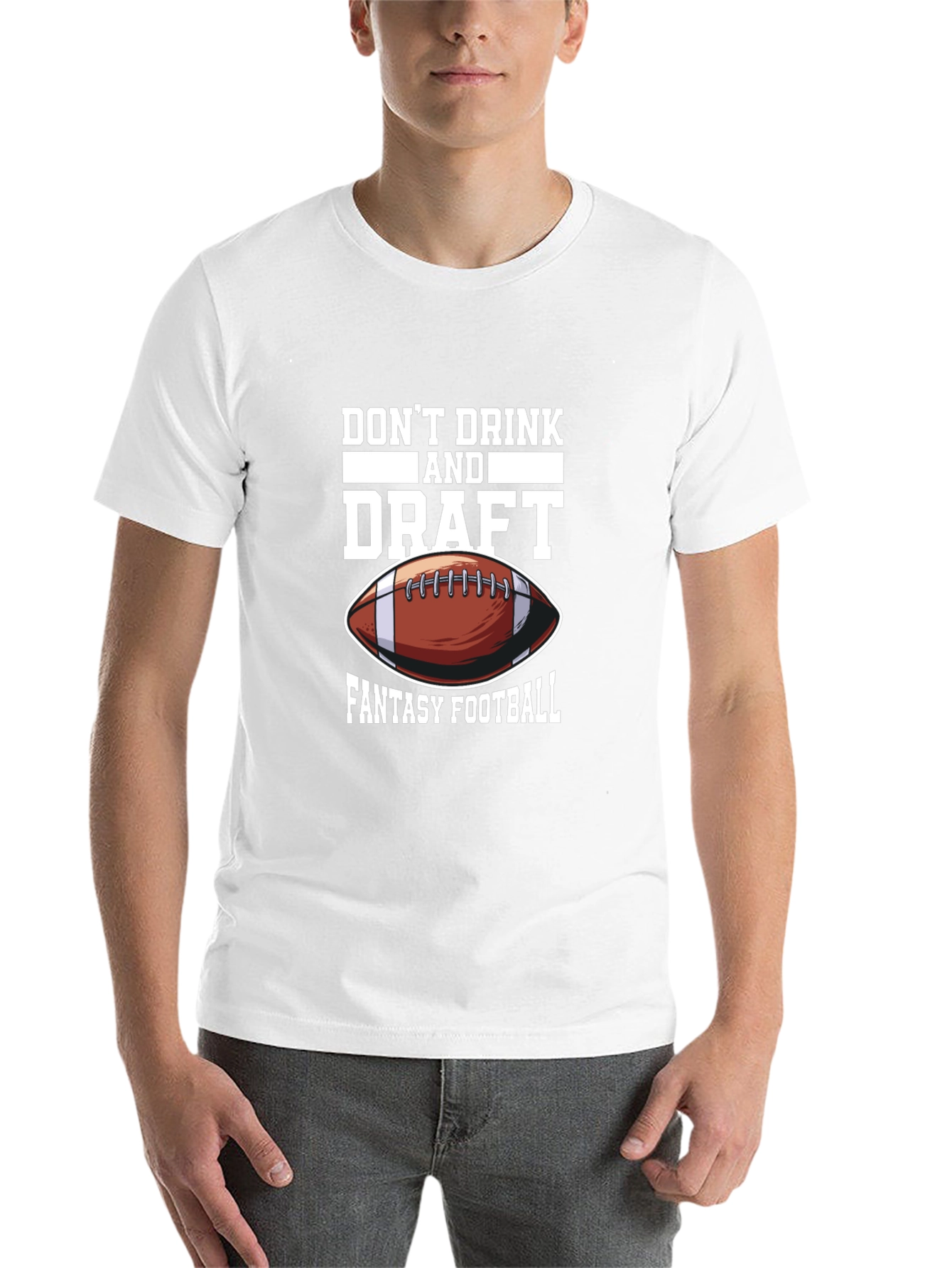 Black Don't Drink & Draft Fantasy Football Graphic Tee view 14