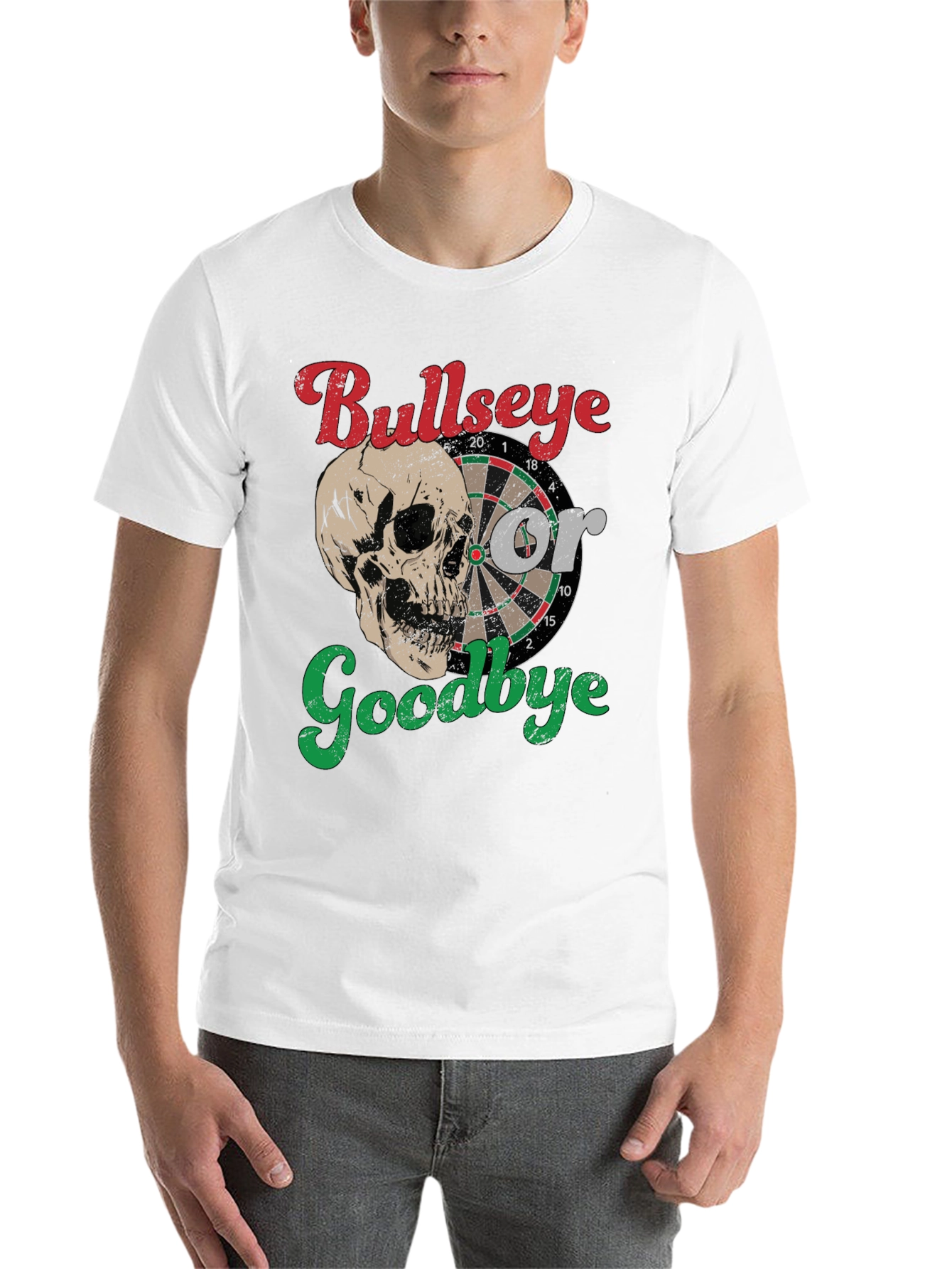 Black Bullseye or Goodbye Skull Graphic Tee view 14