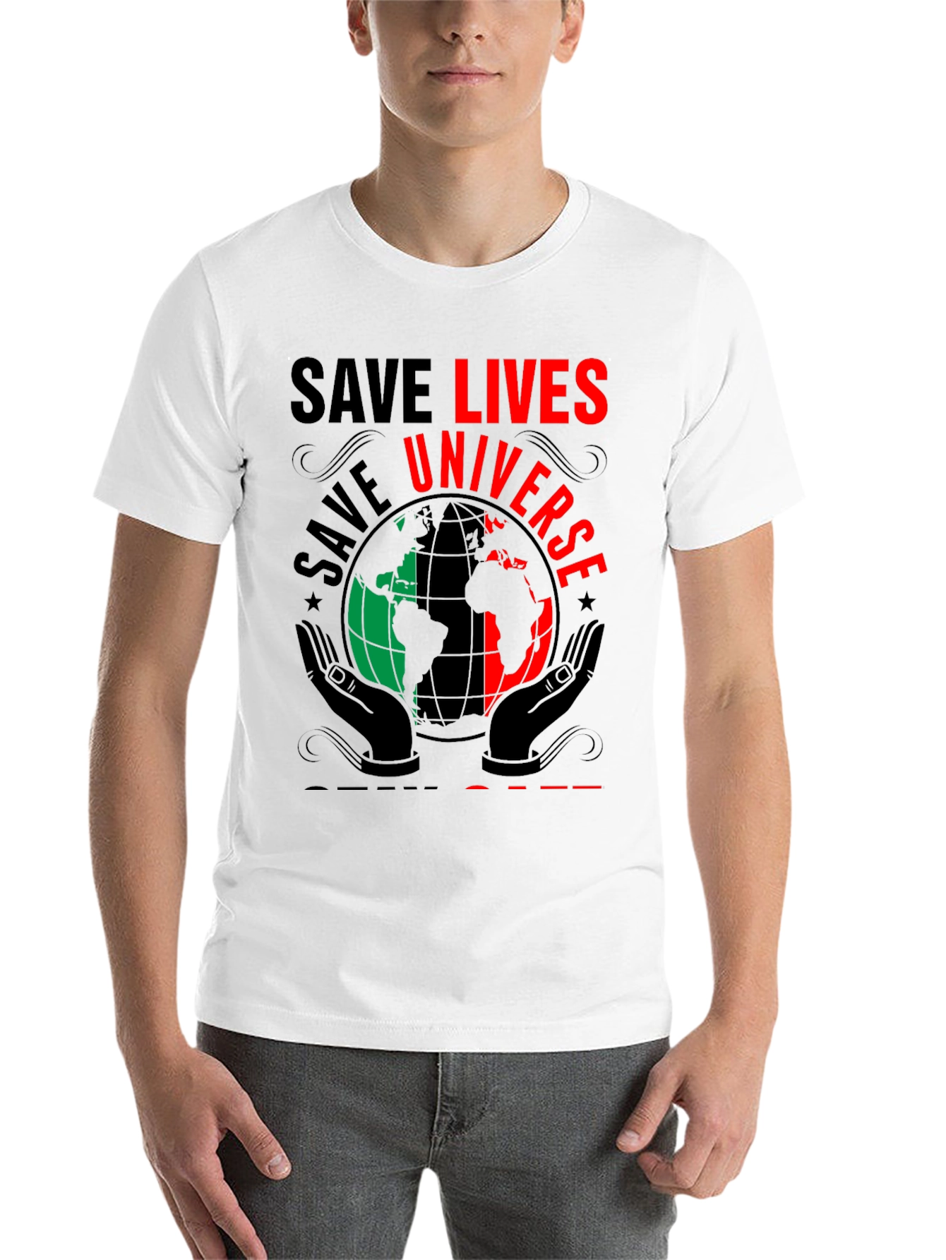 Black Save Lives Universe T-Shirt view 14