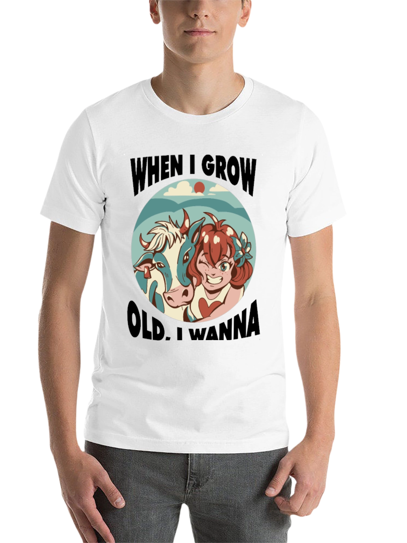 Black Humorous 'When I Grow Old' Graphic Tee view 14