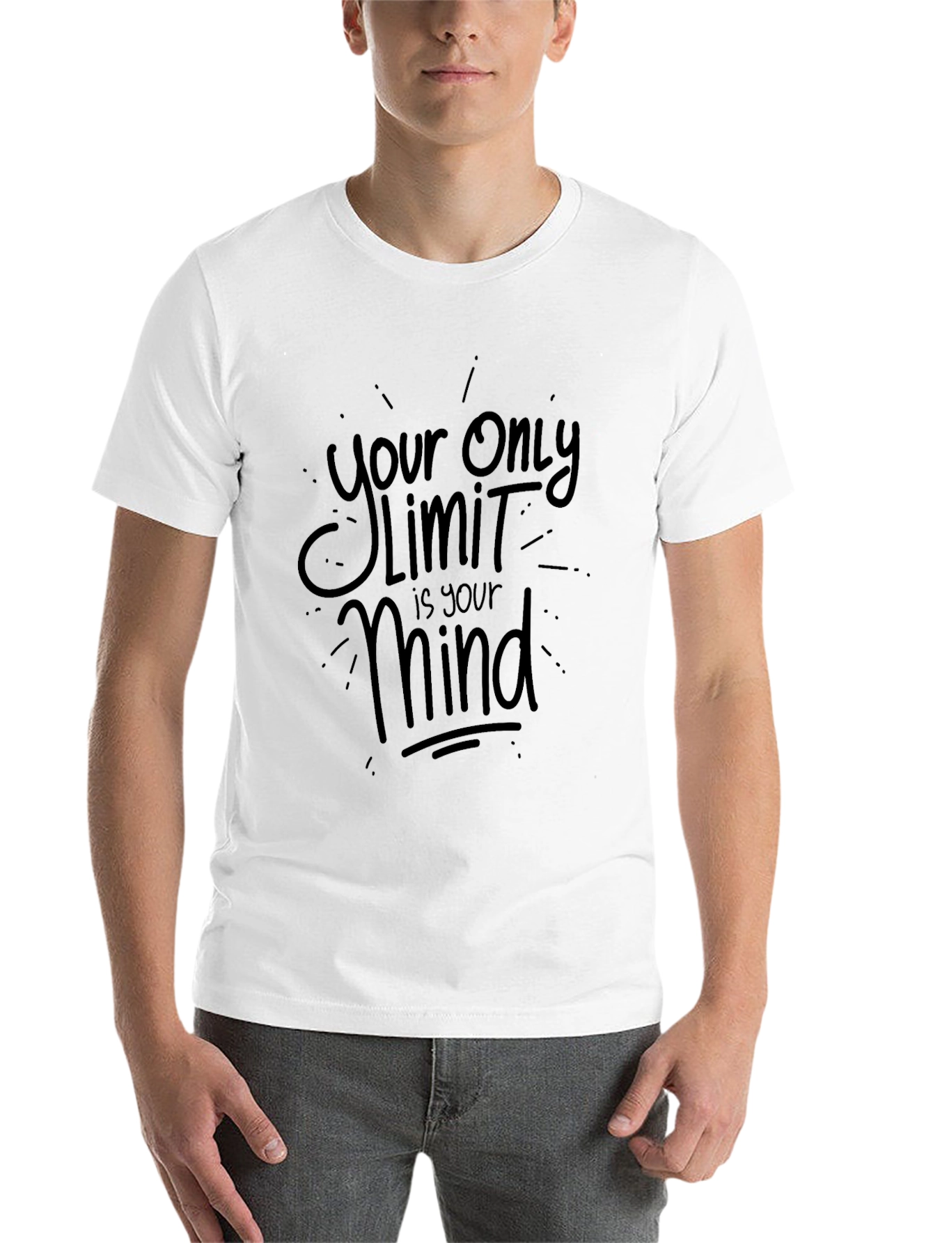 Black Your Only Limit Is Your Mind T-Shirt view 14