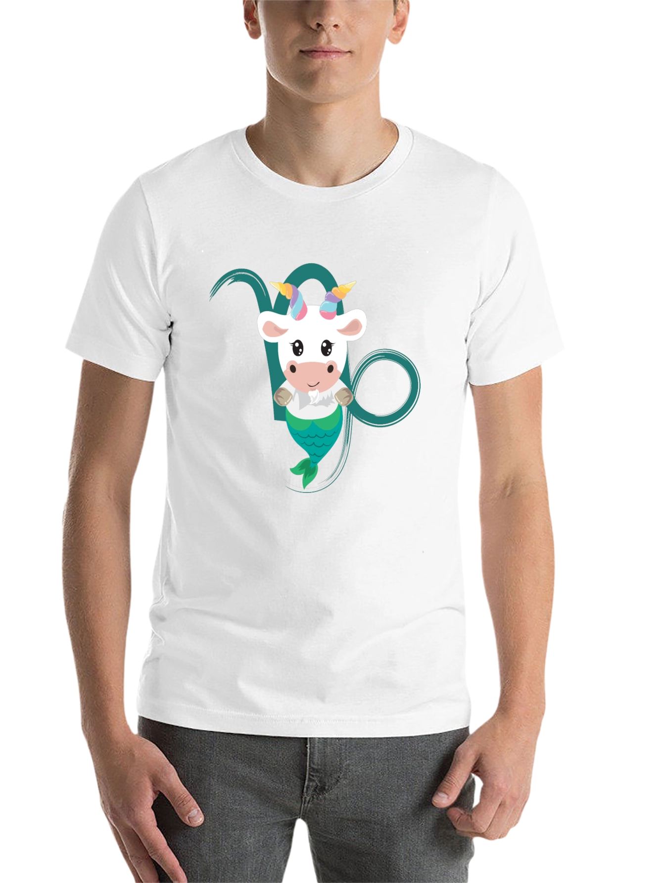 Capricorn Mermaid Goat T-Shirt - 14