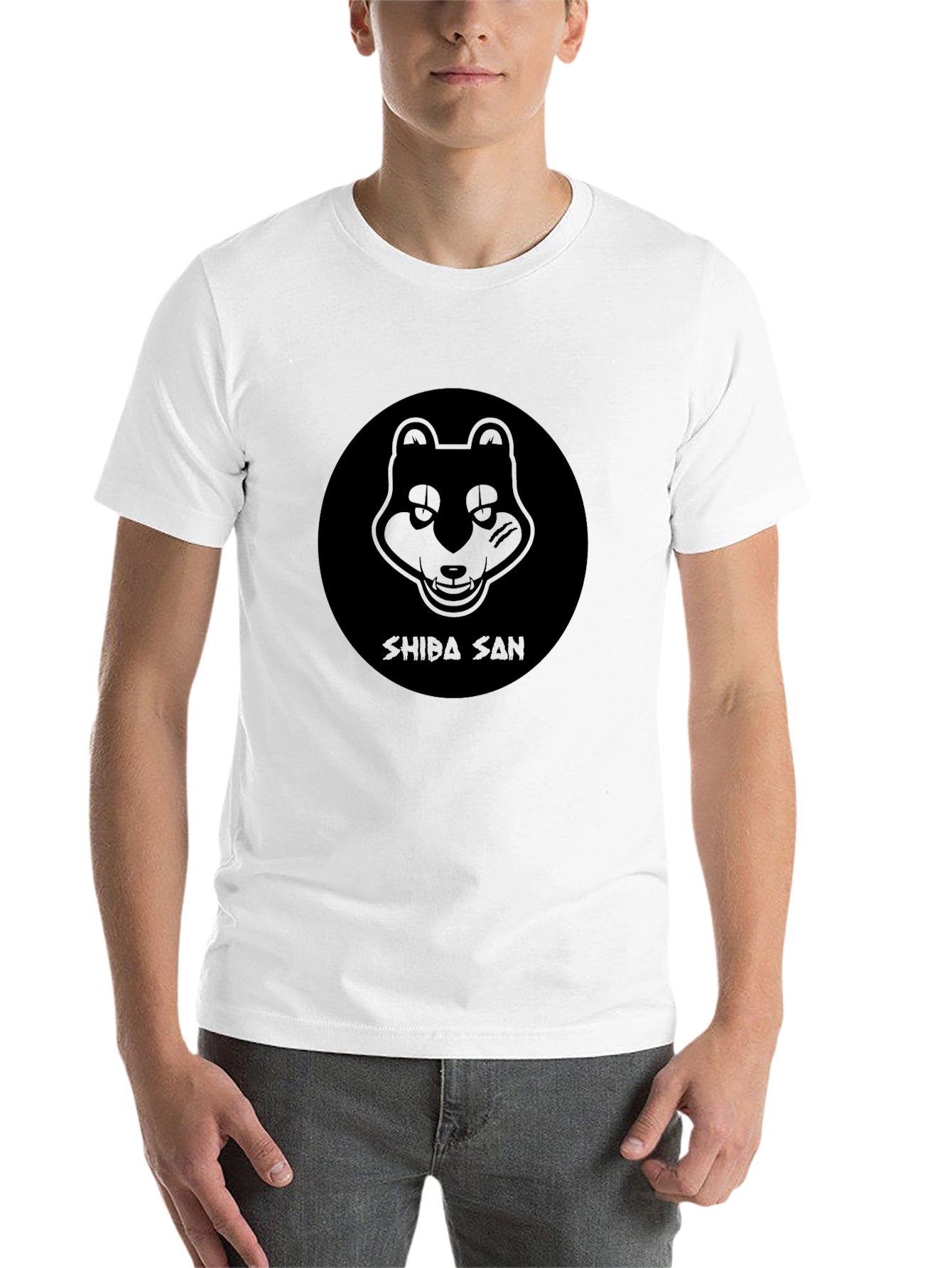 Black Shiba San Black Tee - Unique Graphic Design view 14