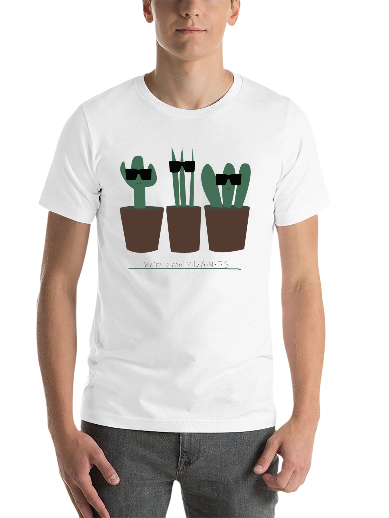 Black Cool Plants Graphic Tee - Unisex Black T-Shirt view 14