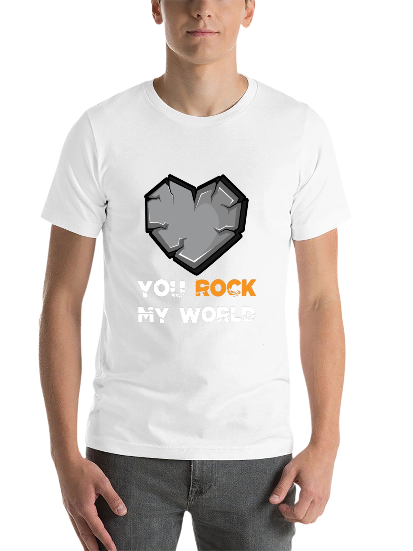 Black You Rock My World Graphic T-Shirt - Black view 14