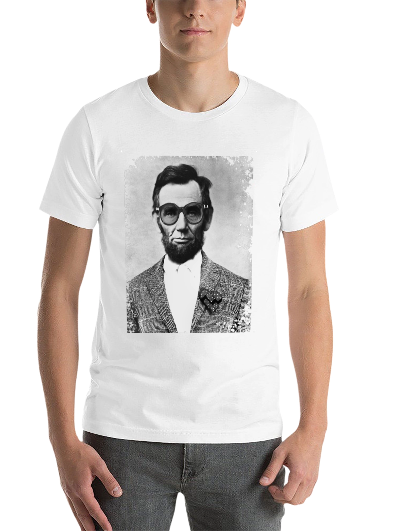 Black Abraham Lincoln in Shades T-Shirt view 14
