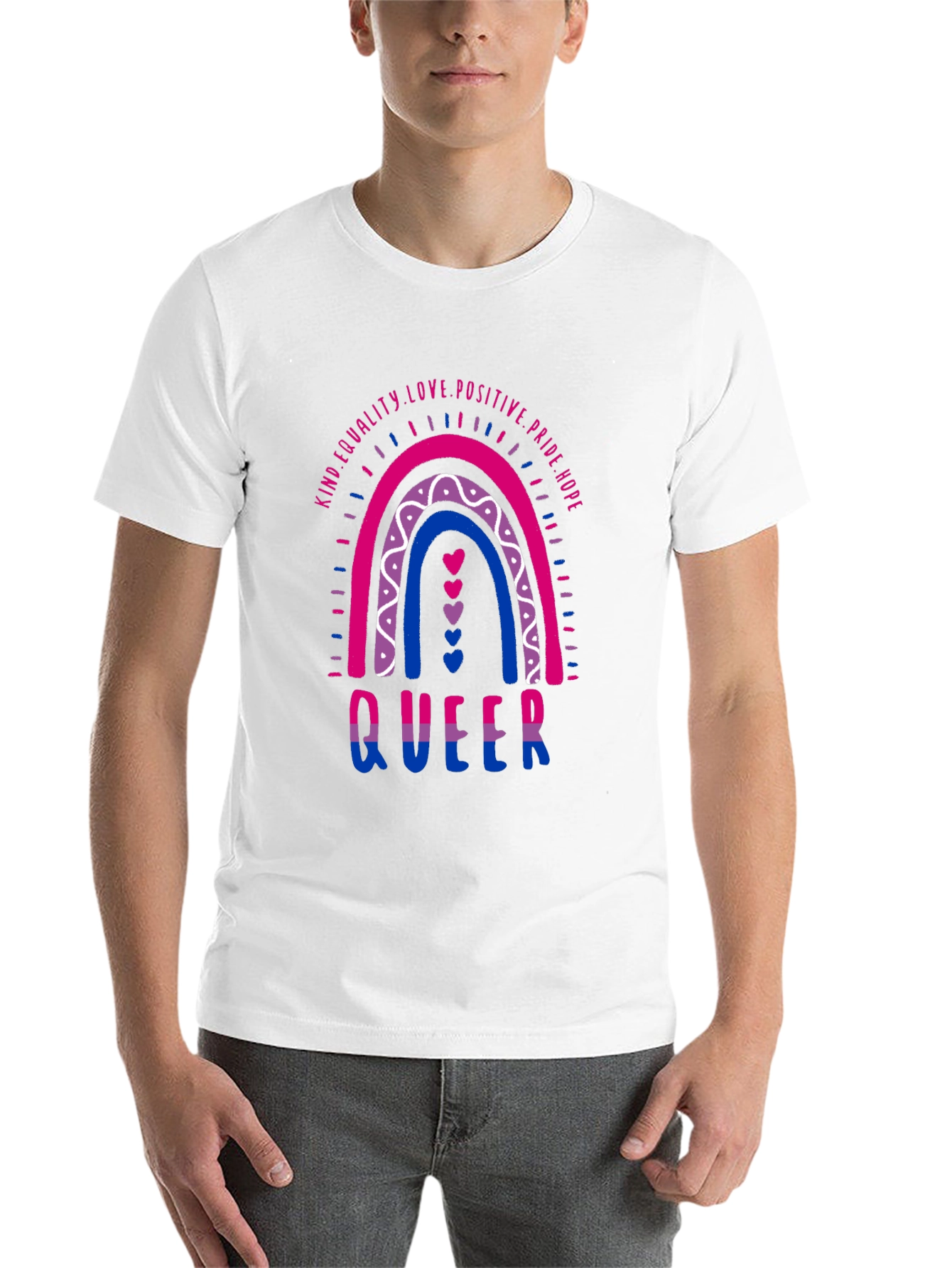 Black Bisexual Pride Queer T-Shirt view 14