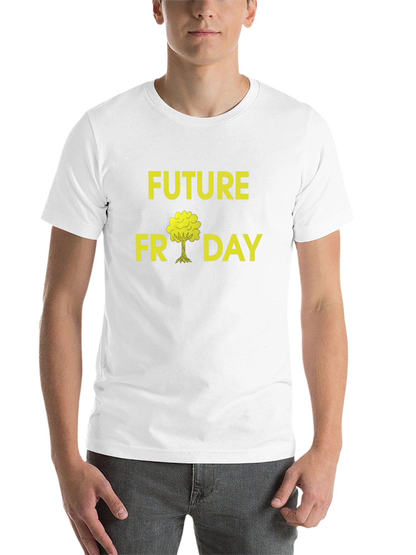 Black Future Friday Tree Graphic T-Shirt - Soft Cotton Tee view 14