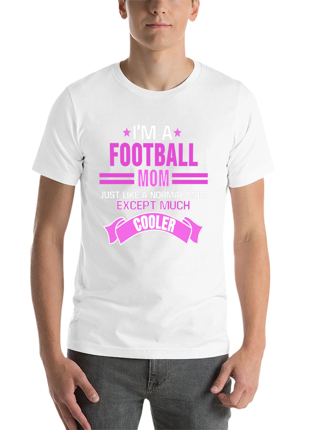 Black Football Mom Graphic T-Shirt view 14