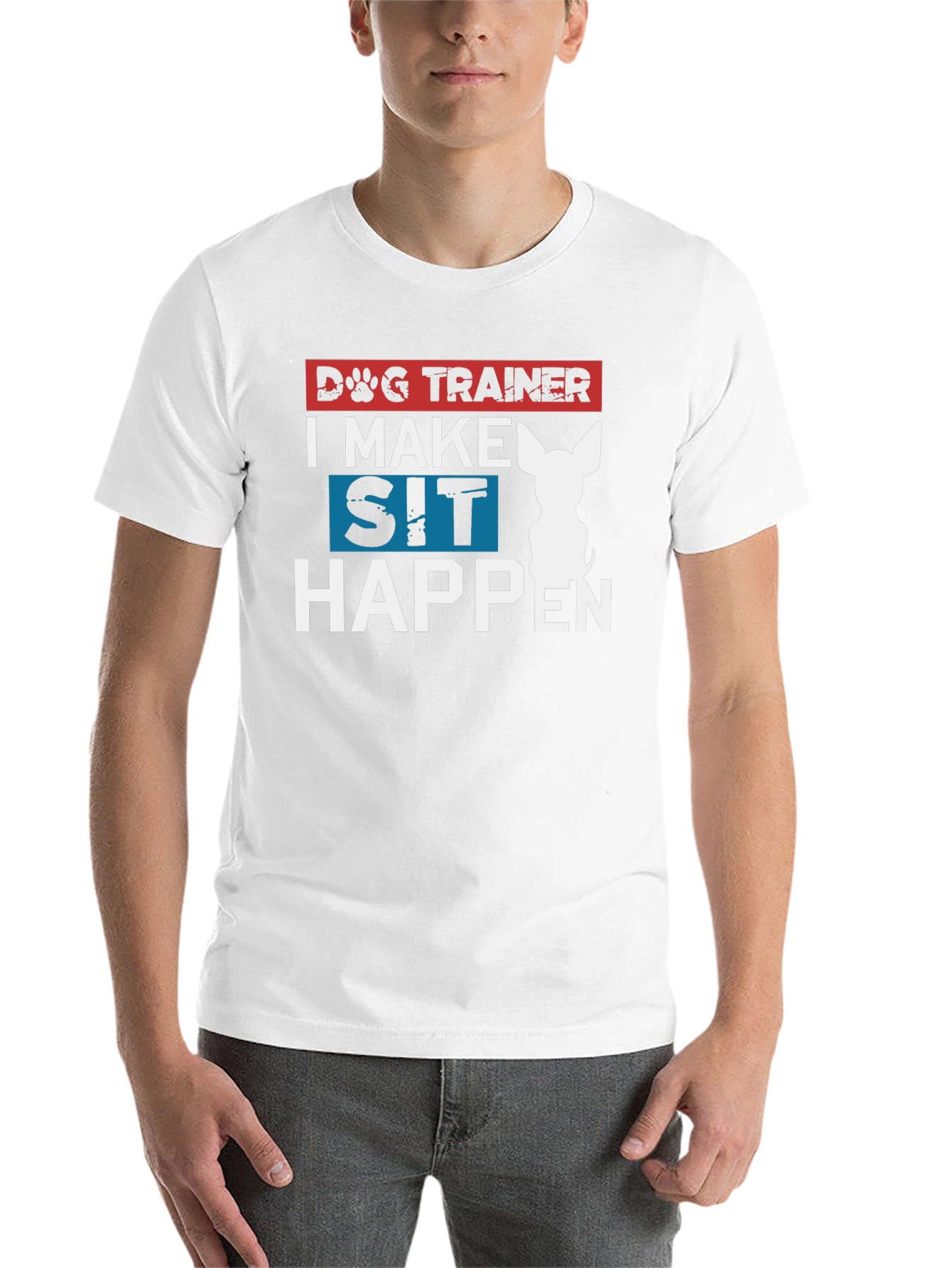 Black Dog Trainer T-Shirt - I Make Sit Happen view 14