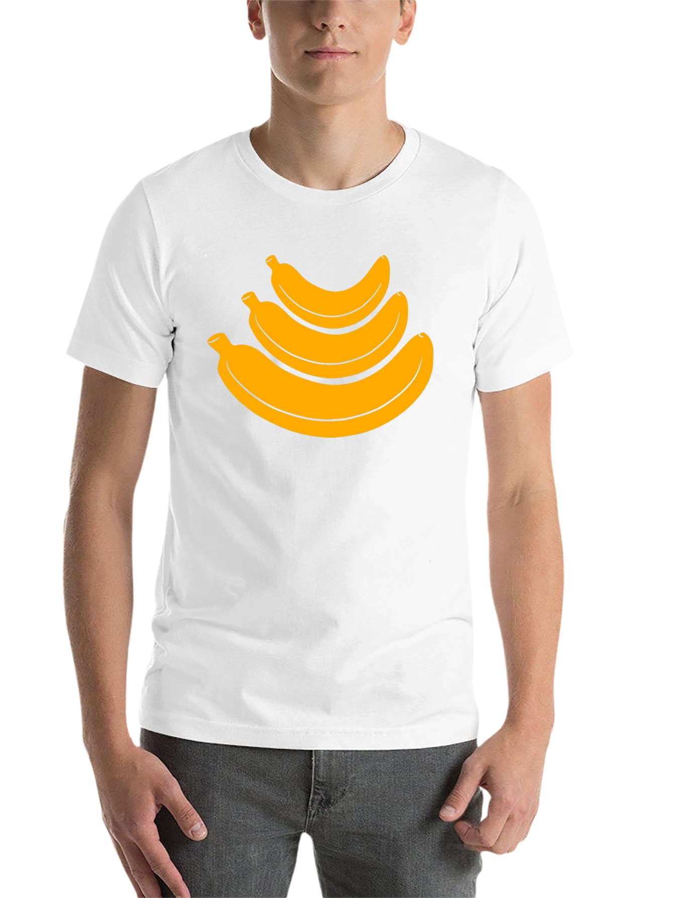 Black Banana Stack Graphic Tee - Casual Black T-Shirt view 14