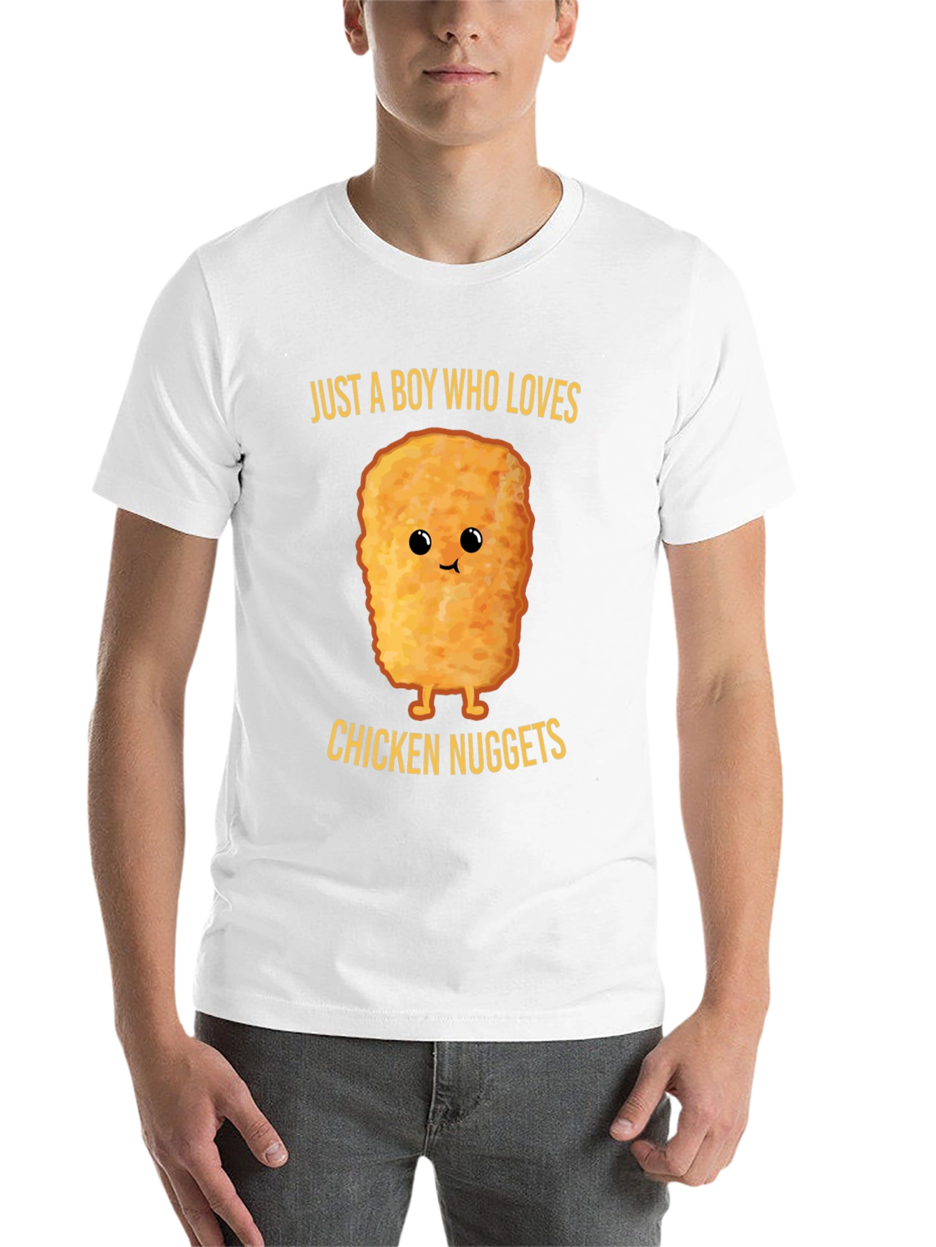 Black Chicken Nugget Lover T-Shirt view 14