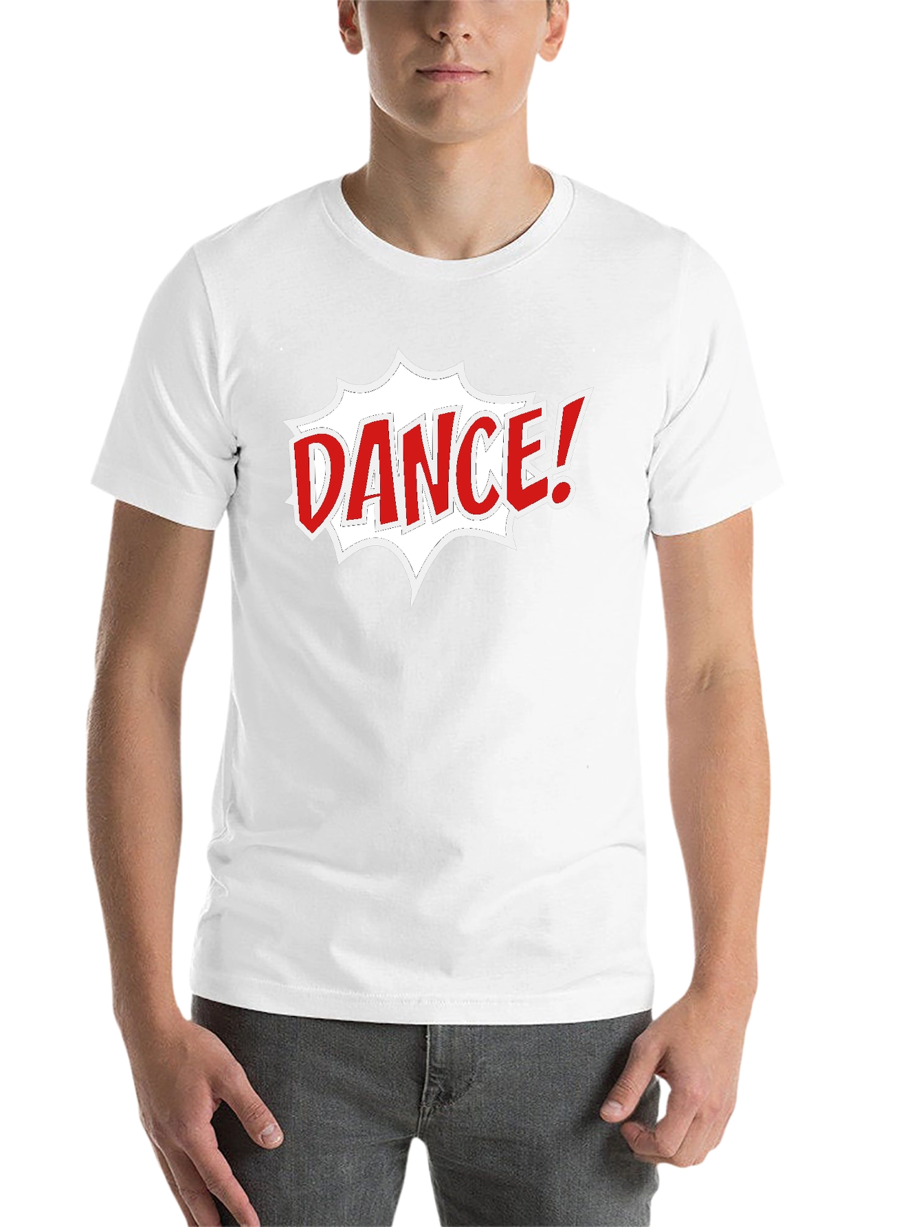 Black Dance Graphic Tee - Black Cotton Short Sleeve T-Shirt view 14