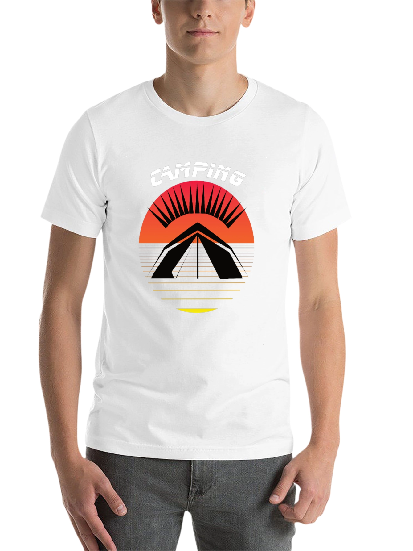 Black Camping Graphic Tee - Black T-Shirt view 14