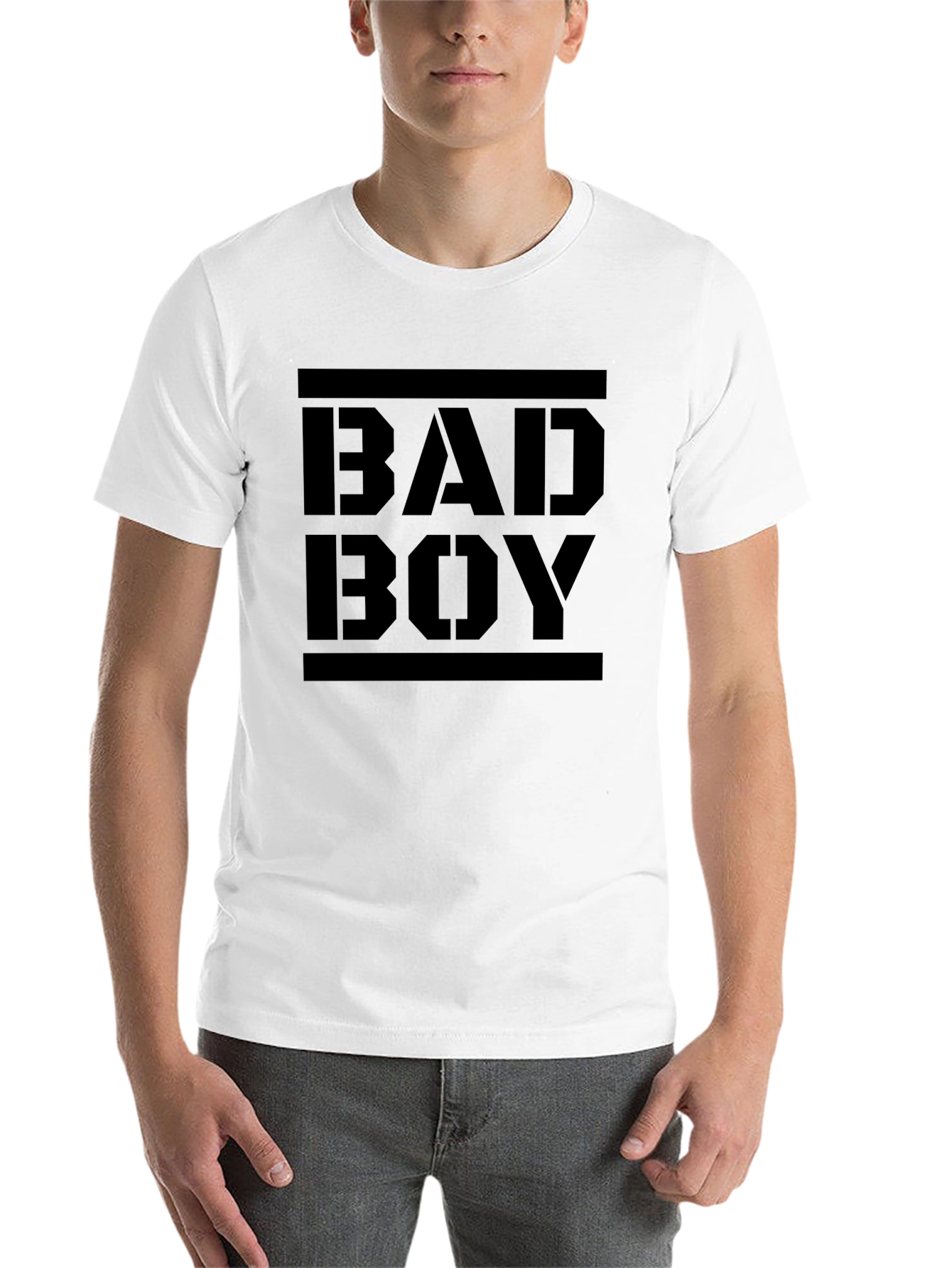 Black Black "Bad Boy" Graphic T-Shirt view 14