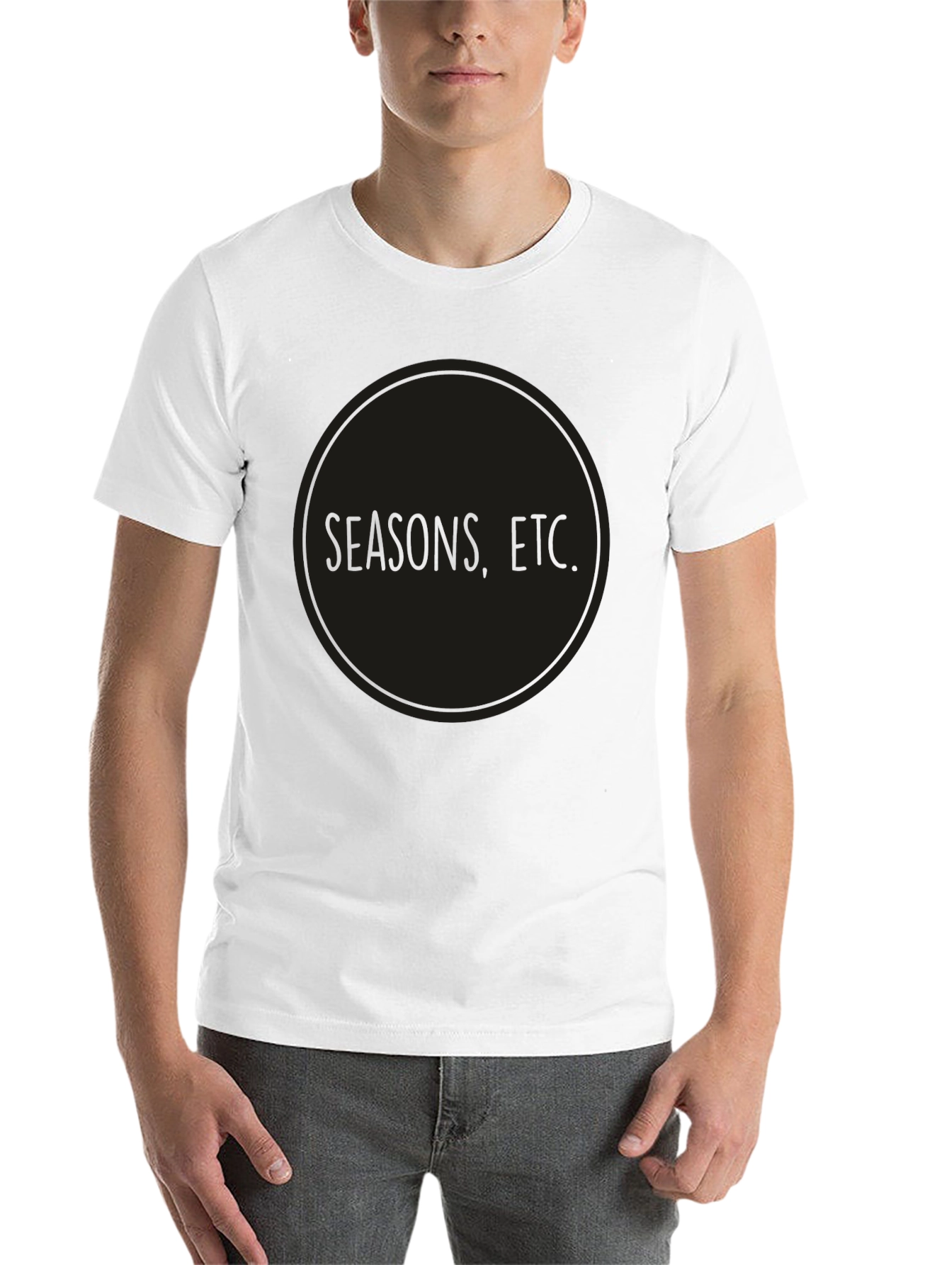 Black Seasons, Etc. Black Graphic Tee - Minimalist Style view 14