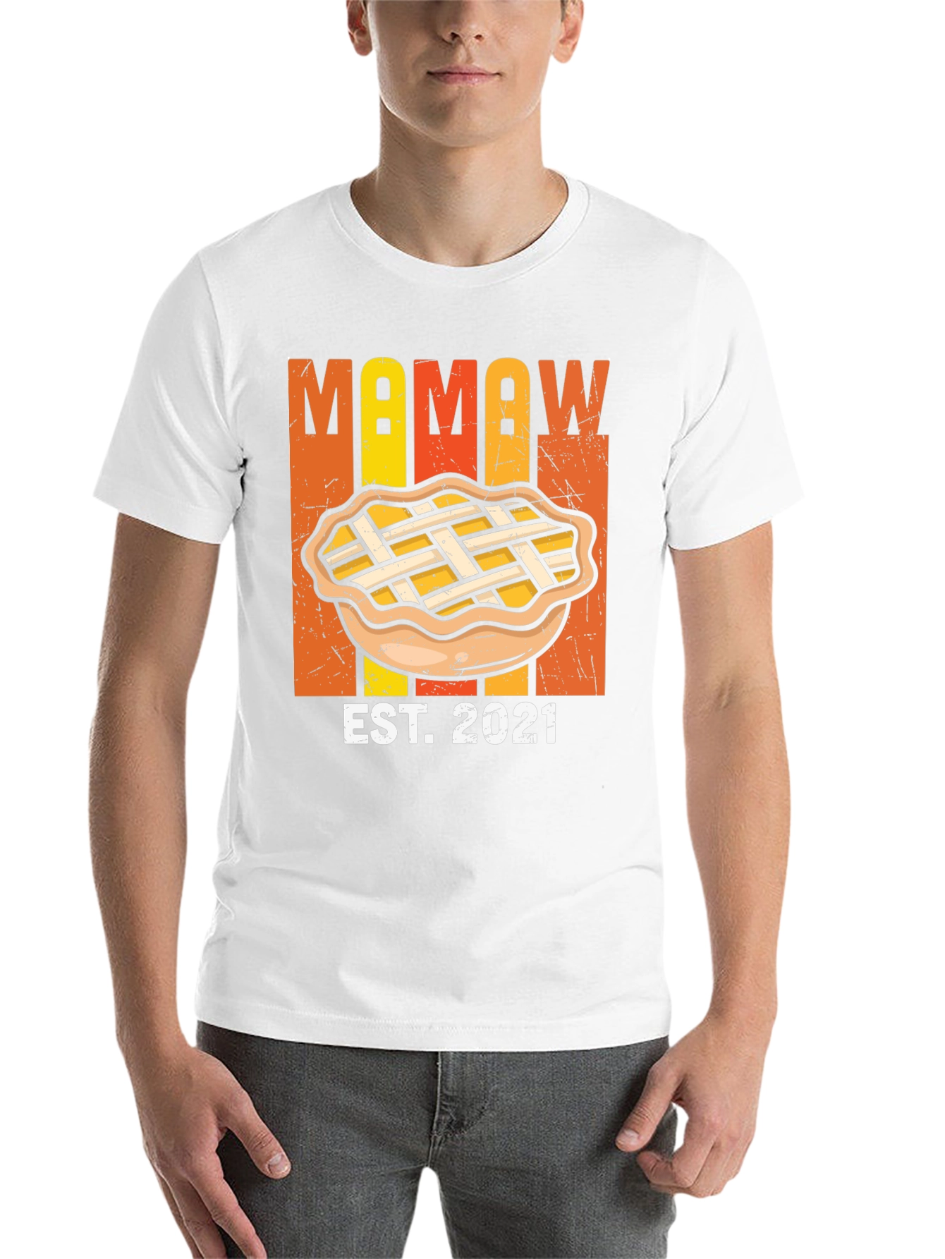 Black Mamaw Est. 2021 Pie T-Shirt view 14