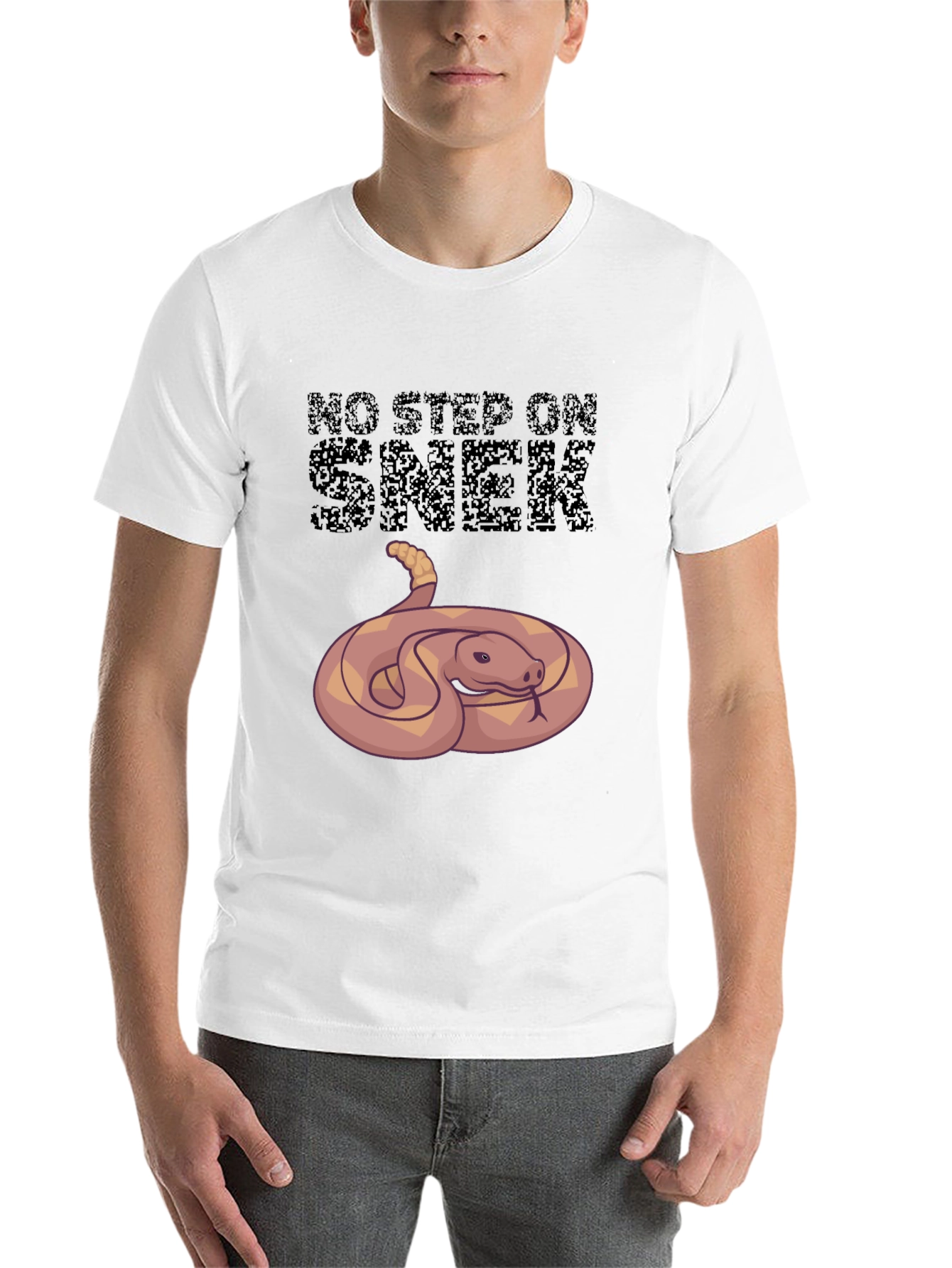 Black No Step On Snek T-Shirt view 14