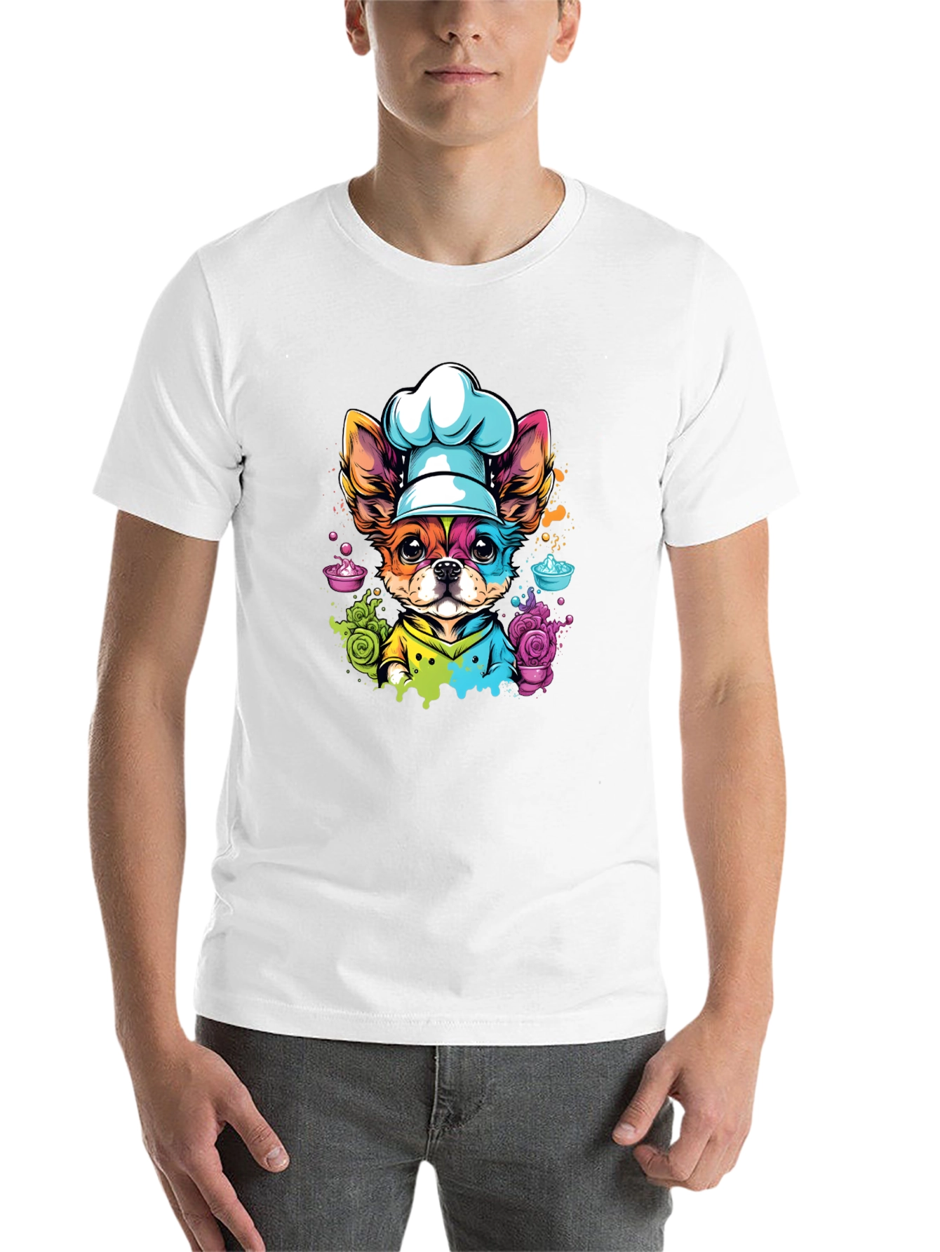 Black Chef Dog Graphic T-Shirt - Cute & Unique view 14