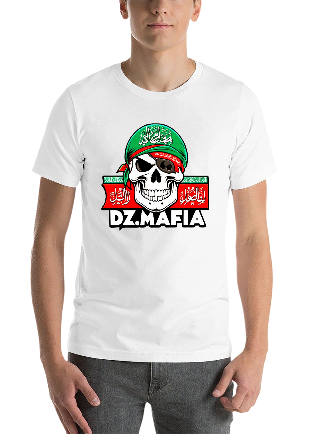 Black DZ.MAFIA Skull T-Shirt view 14