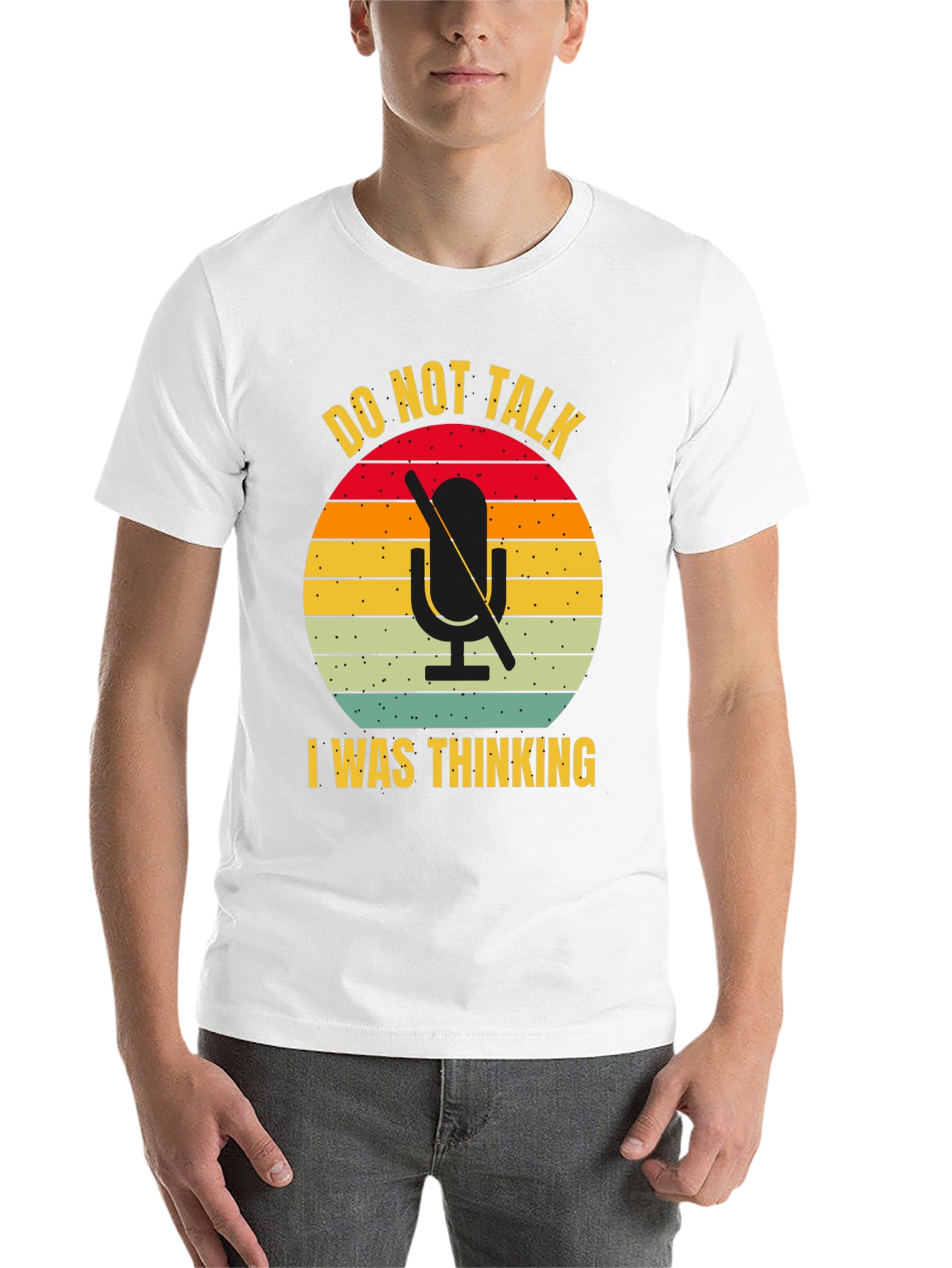 Black Do Not Talk I Was Thinking T-Shirt view 14