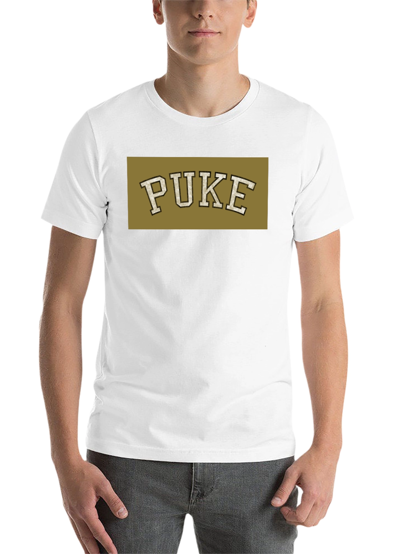 Black Puke Graphic Black T-Shirt - Novelty Humor Tee view 14