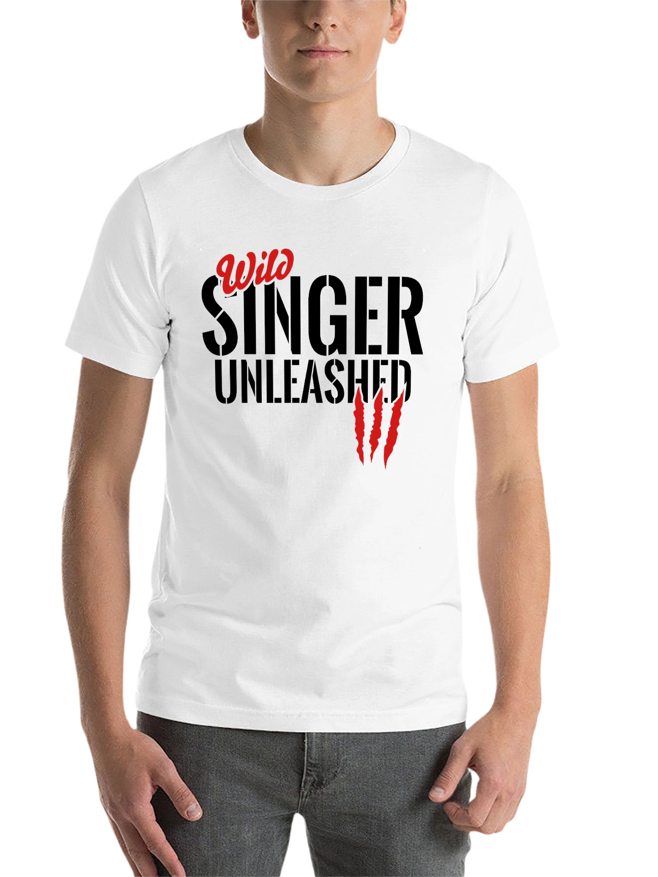 Black Wild Singer Unleashed T-Shirt - Black view 14