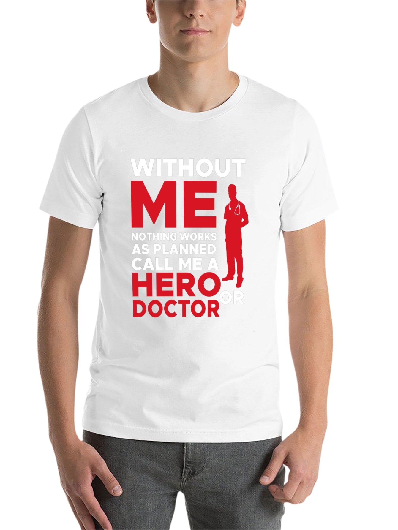 Black Hero Doctor Graphic Tee - Essential Workers Apparel view 14